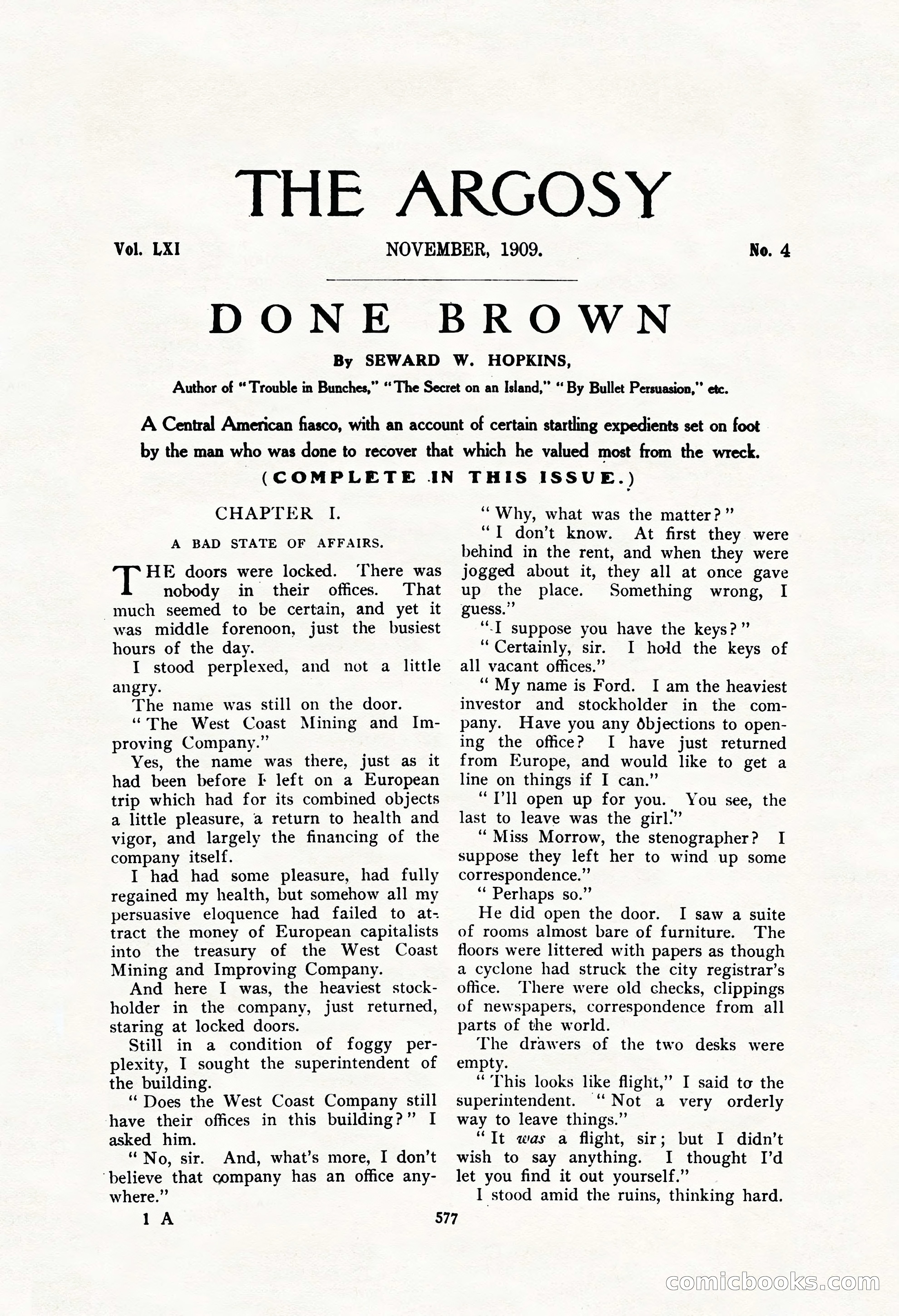 The Argosy, Vol. 61, No. 4 — page 19 of 266