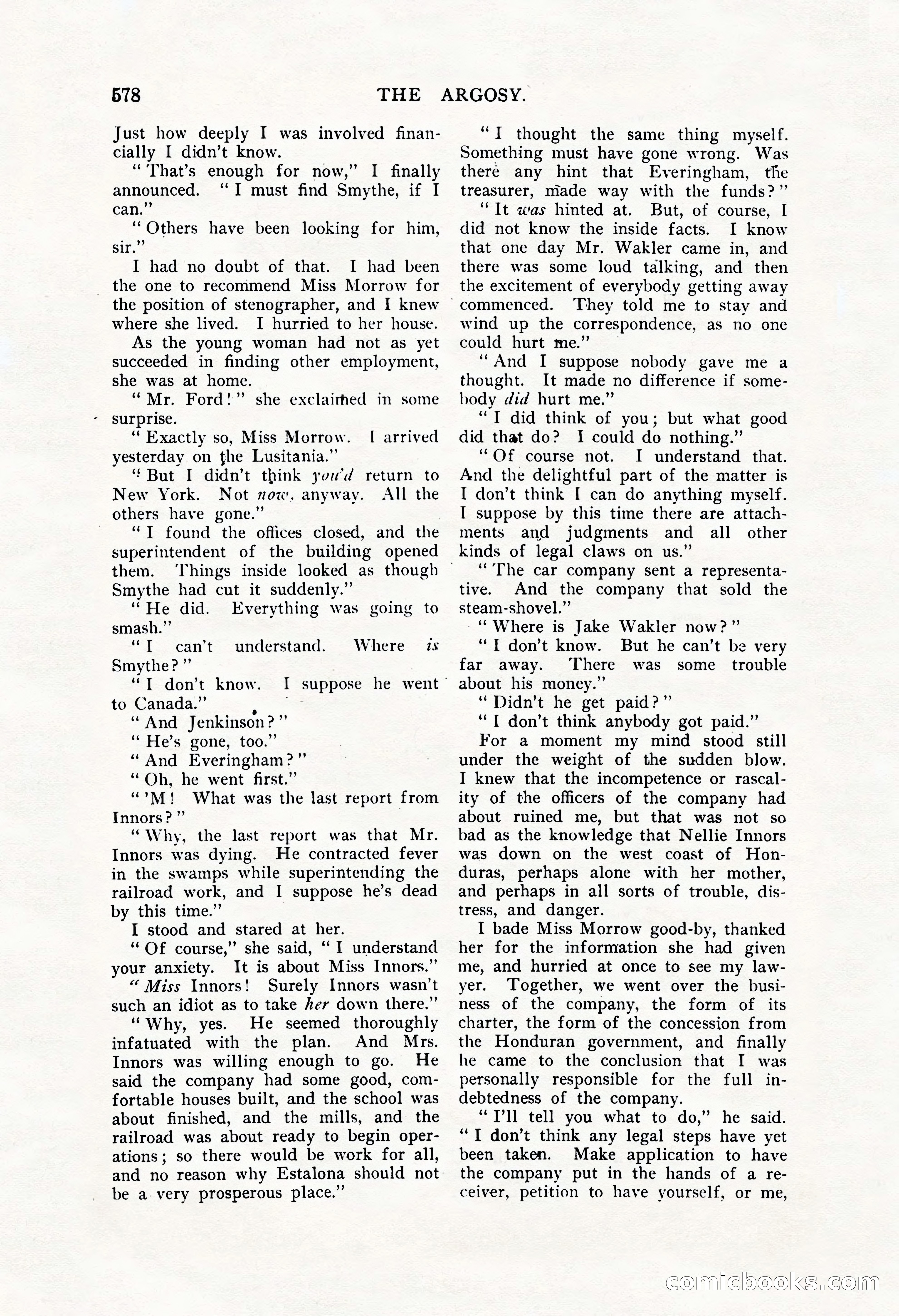 The Argosy, Vol. 61, No. 4 — page 20 of 266