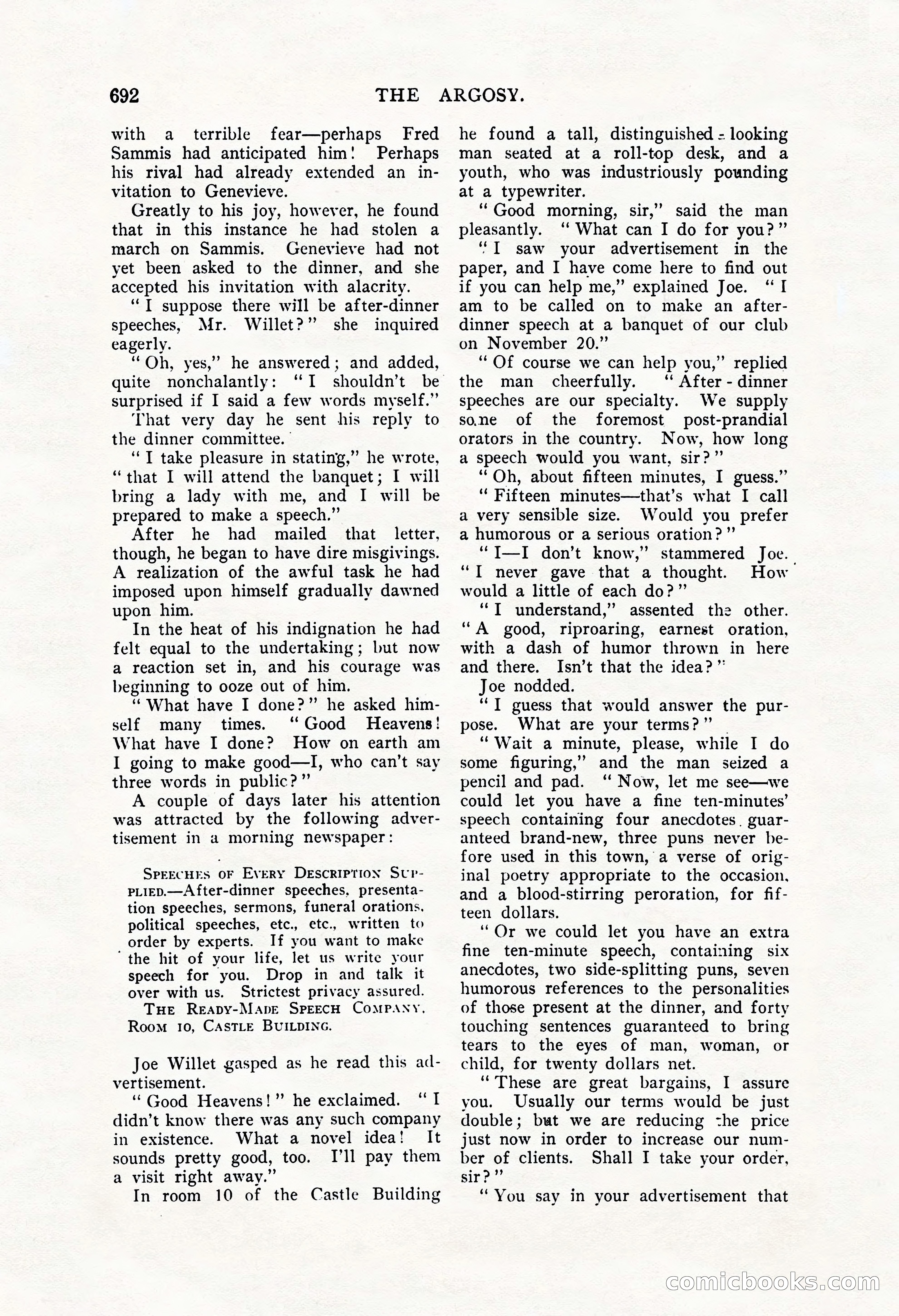 The Argosy, Vol. 61, No. 4 — page 134 of 266