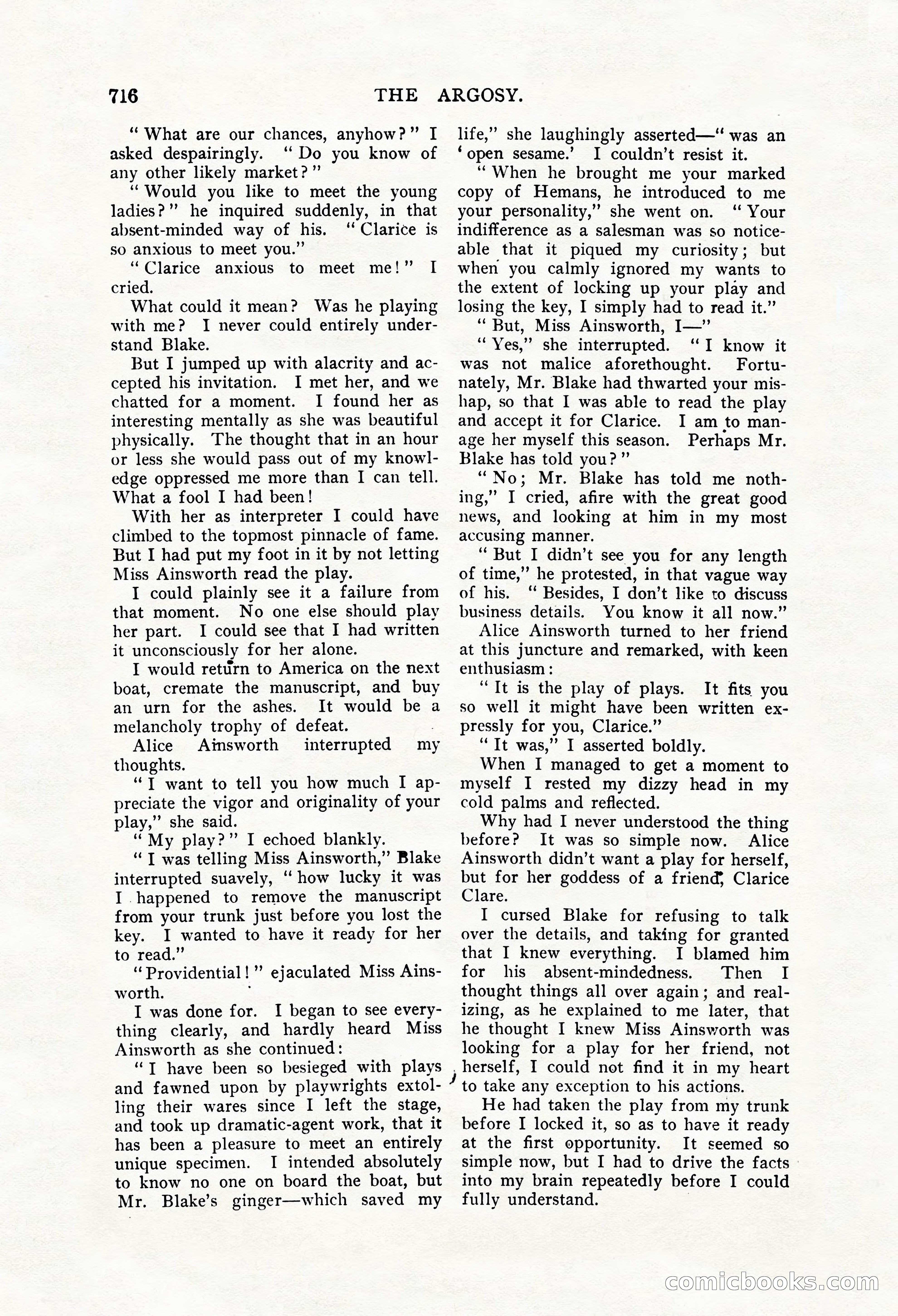 The Argosy, Vol. 61, No. 4 — page 158 of 266