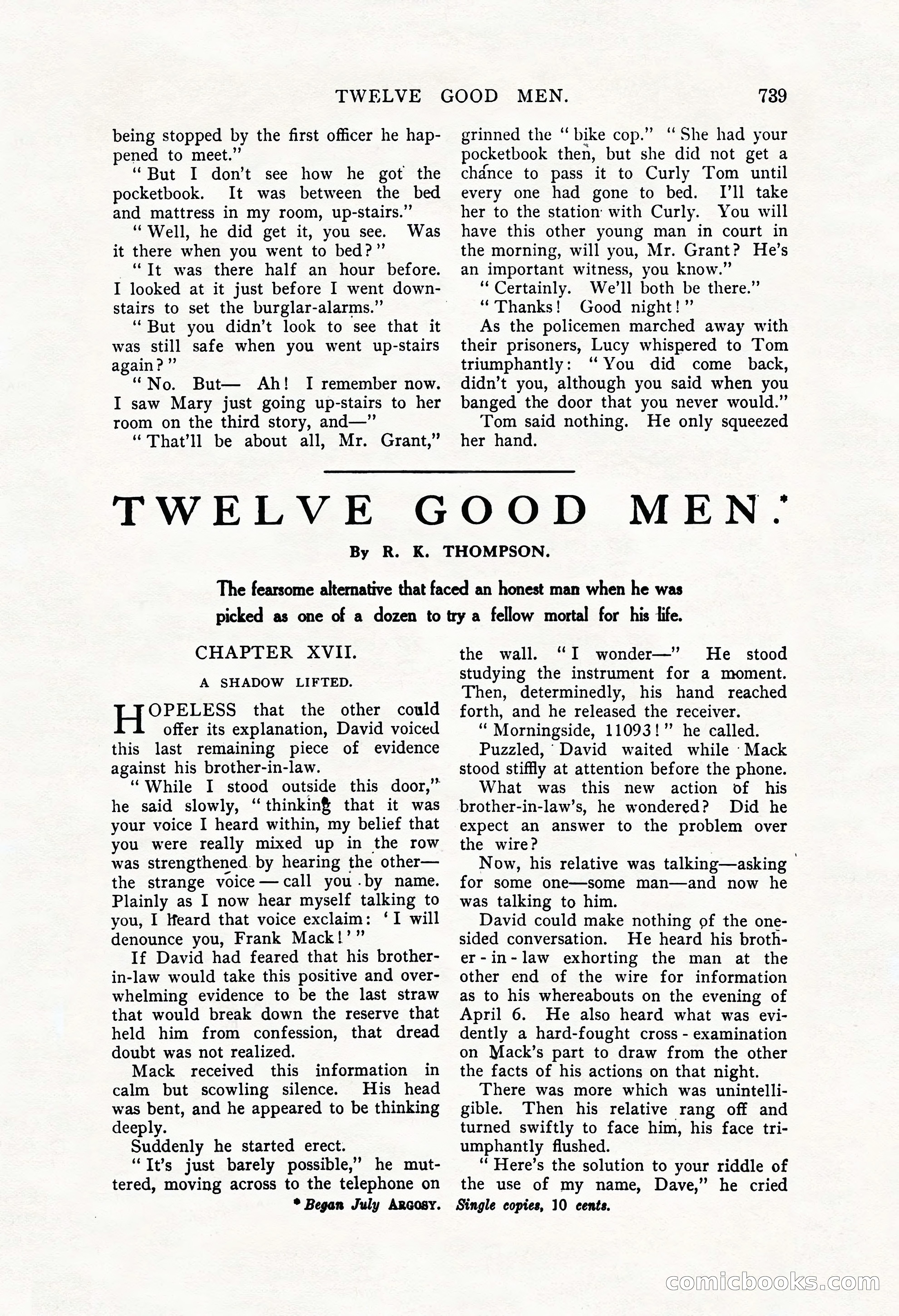 The Argosy, Vol. 61, No. 4 — page 181 of 266