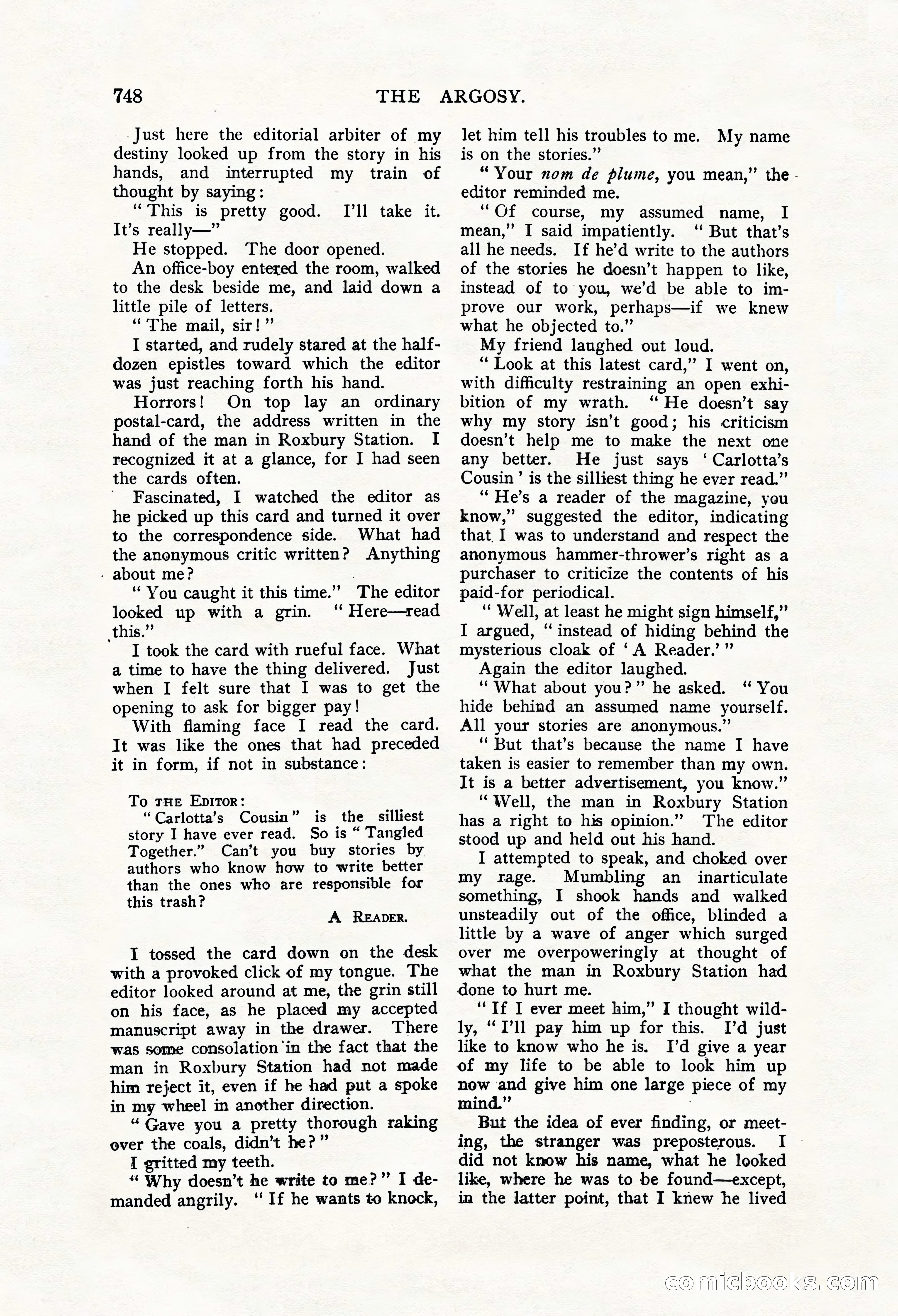 The Argosy, Vol. 61, No. 4 — page 190 of 266