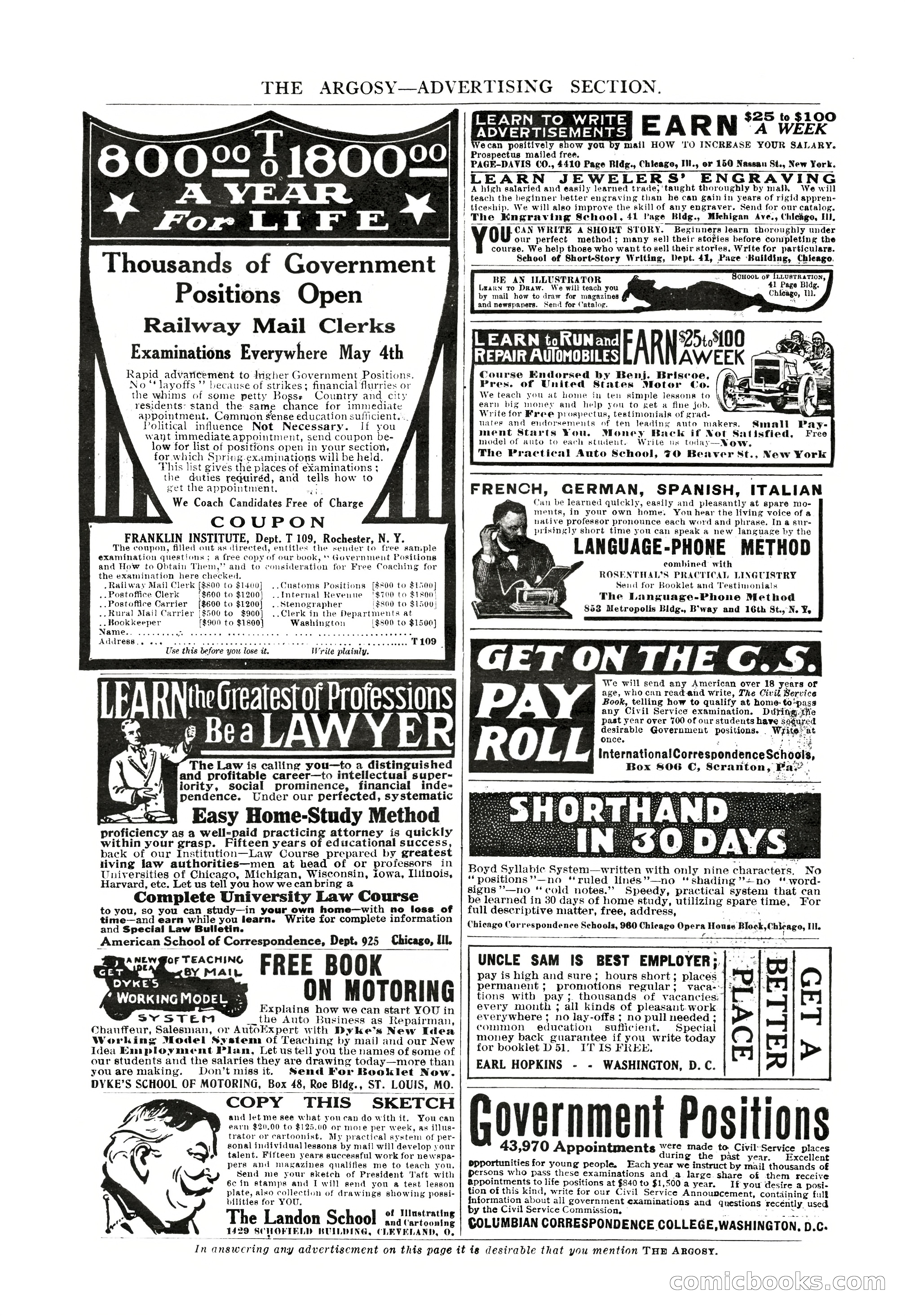 The Argosy, April 1912 — page 12 of 238