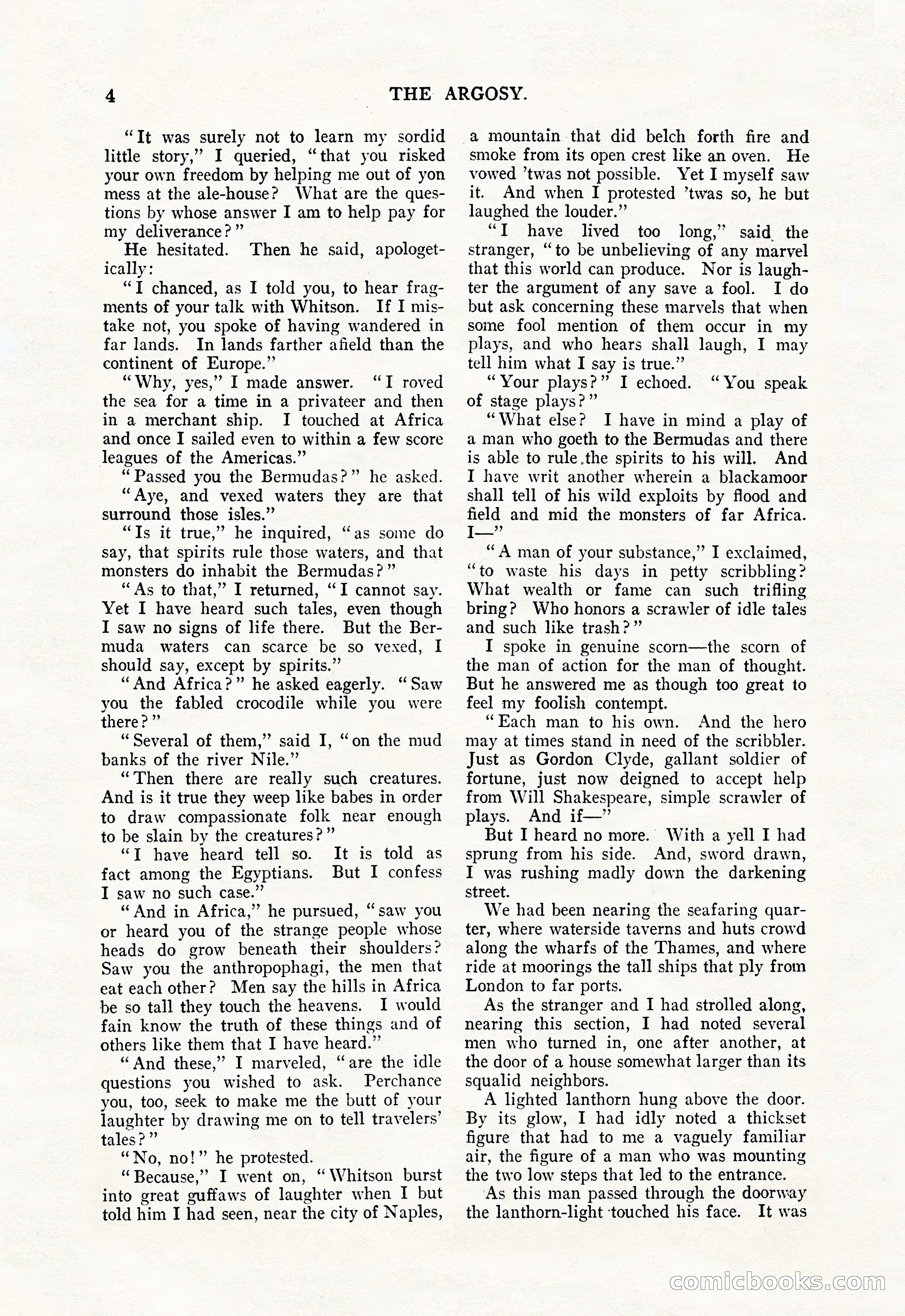The Argosy, April 1912 — page 18 of 238