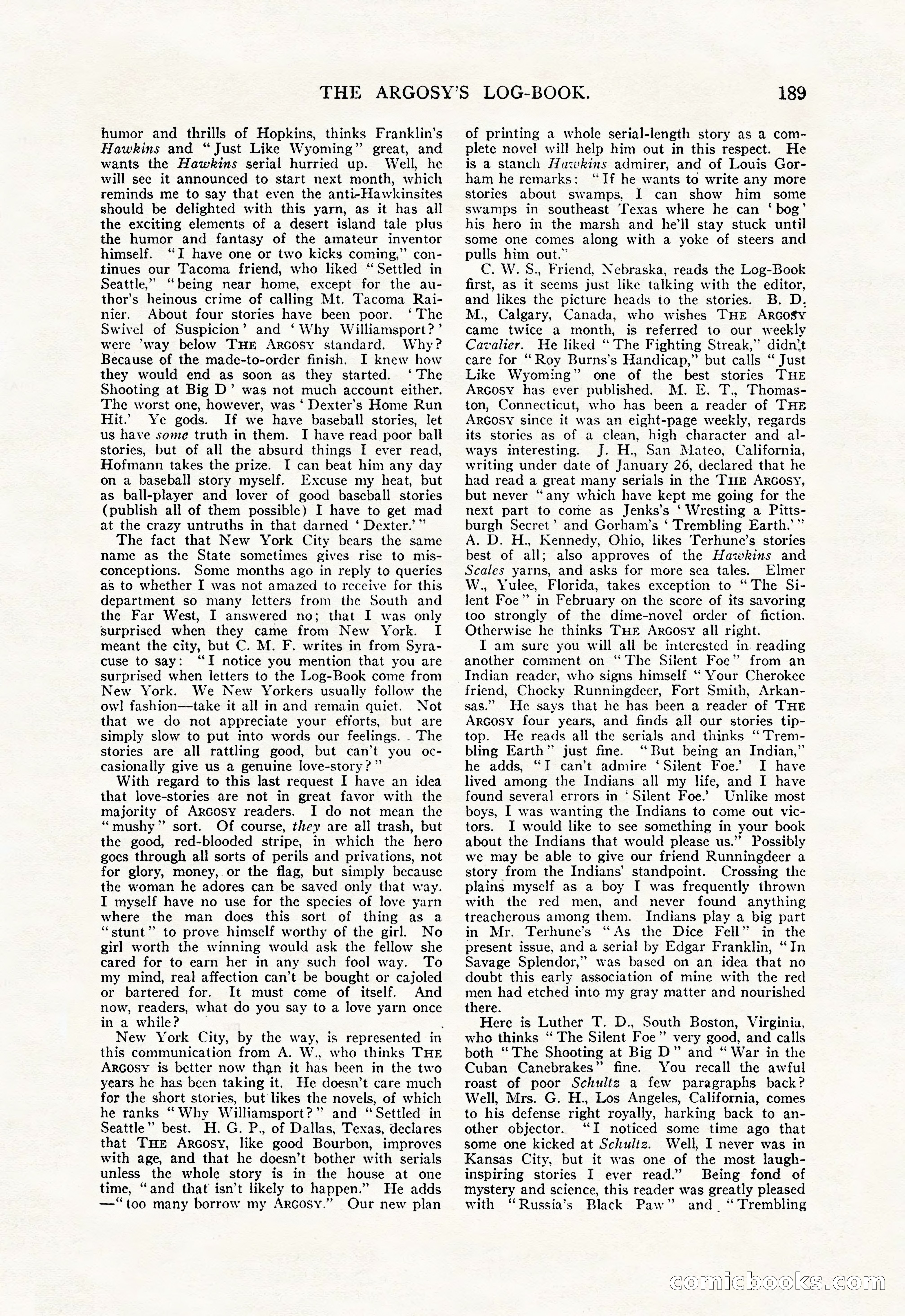 The Argosy, April 1912 — page 203 of 238