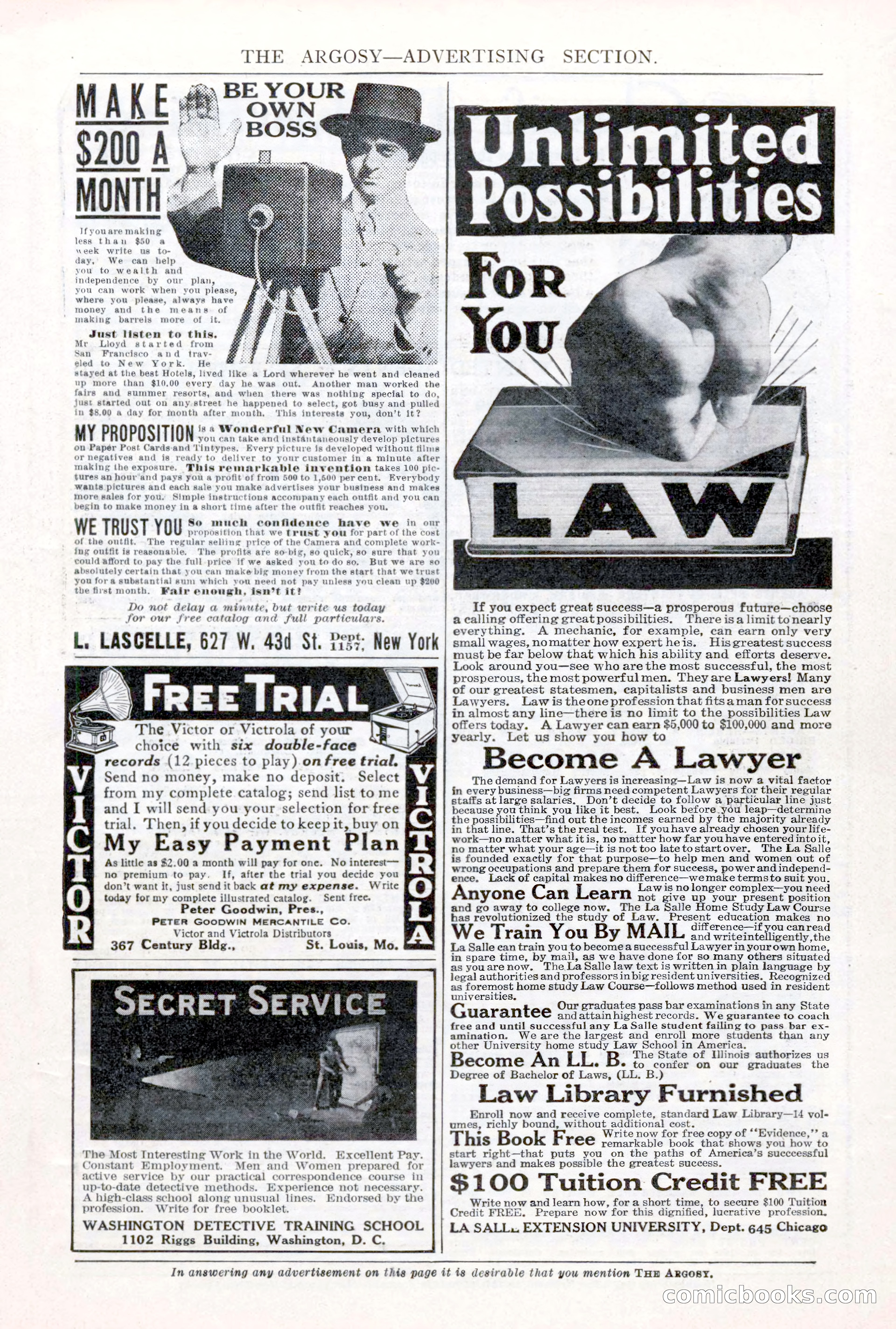 The Argosy, Vol. 75, No. 4 — page 7 of 268