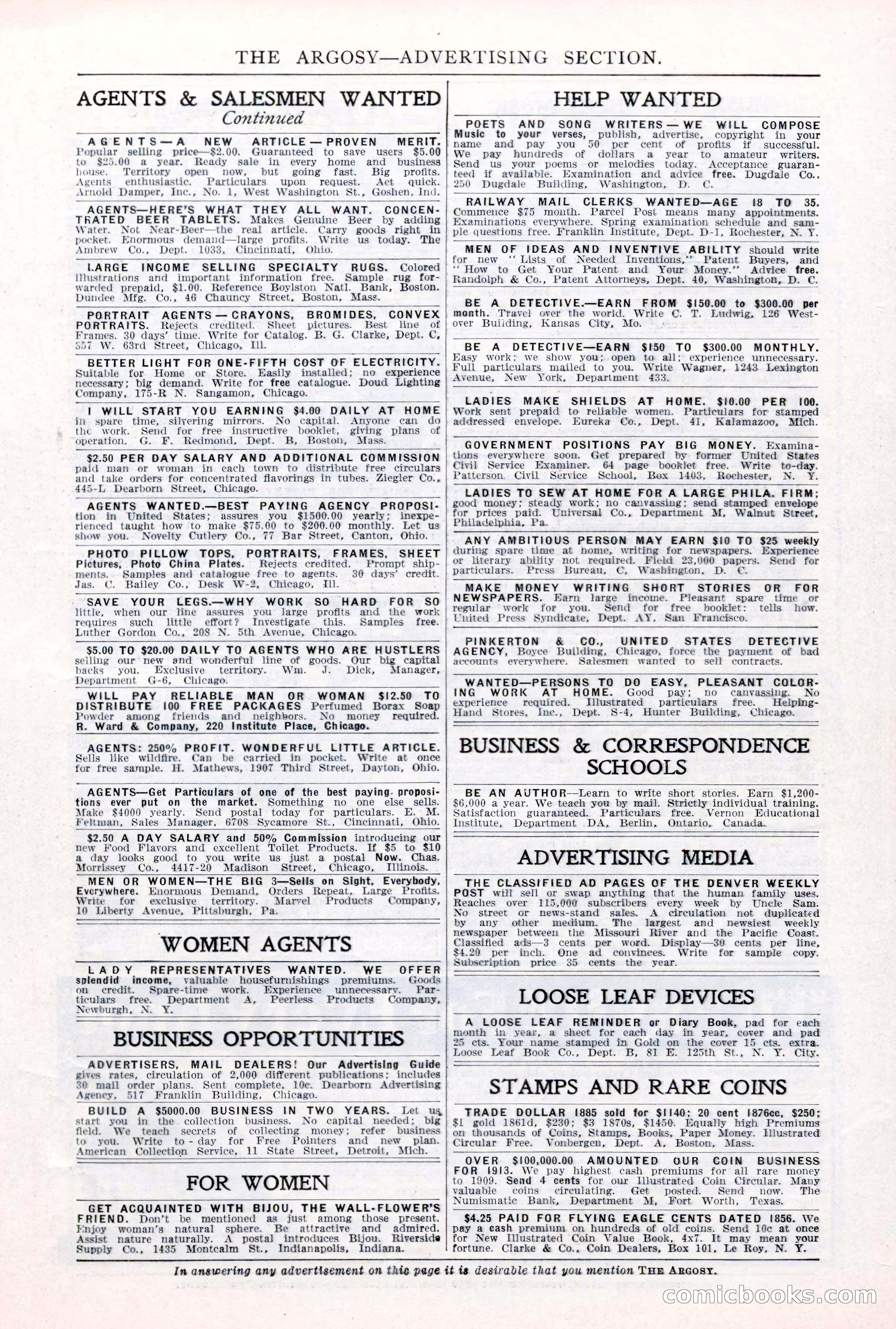 The Argosy, Vol. 75, No. 4 — page 9 of 268
