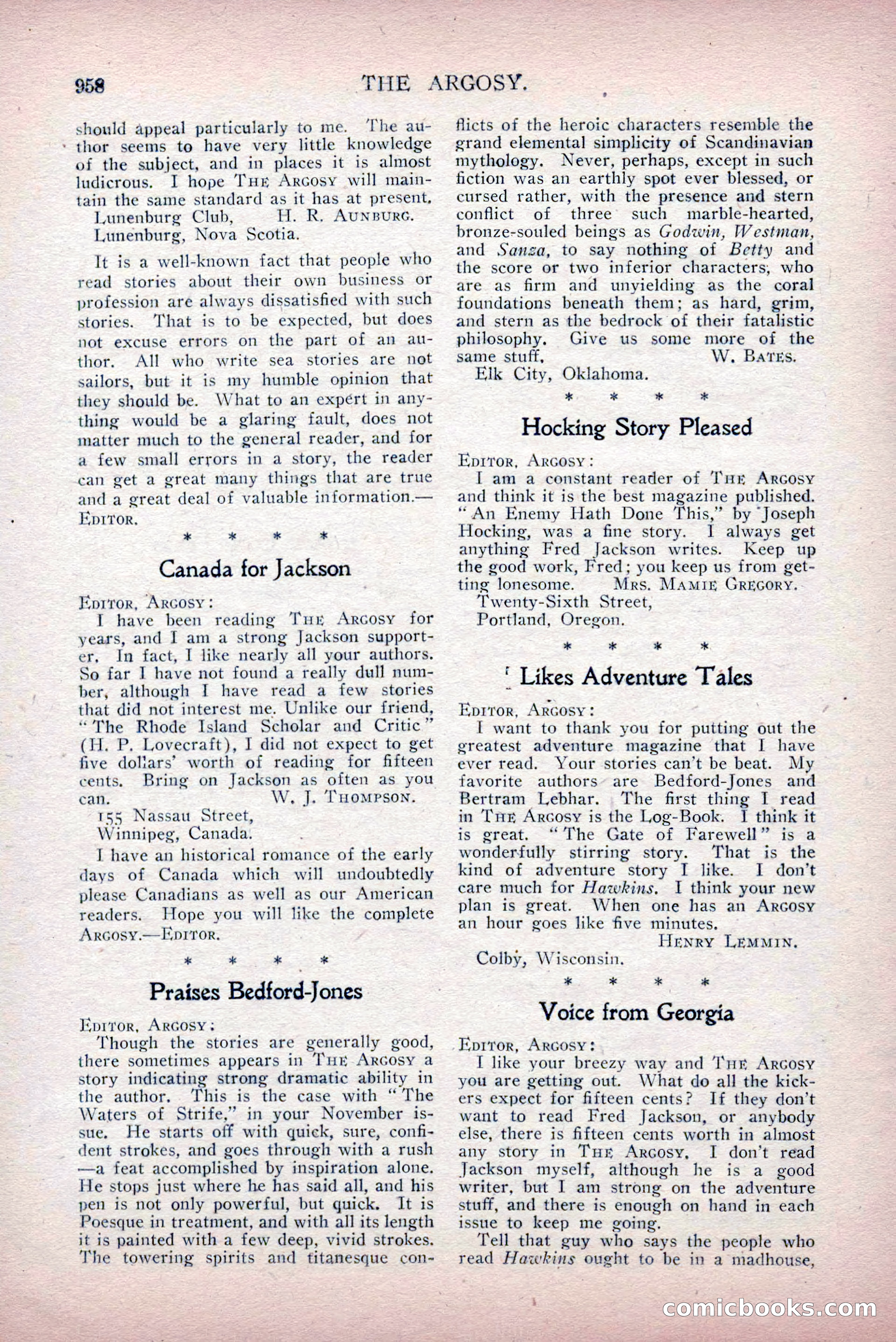 The Argosy, Vol. 75, No. 4 — page 256 of 268