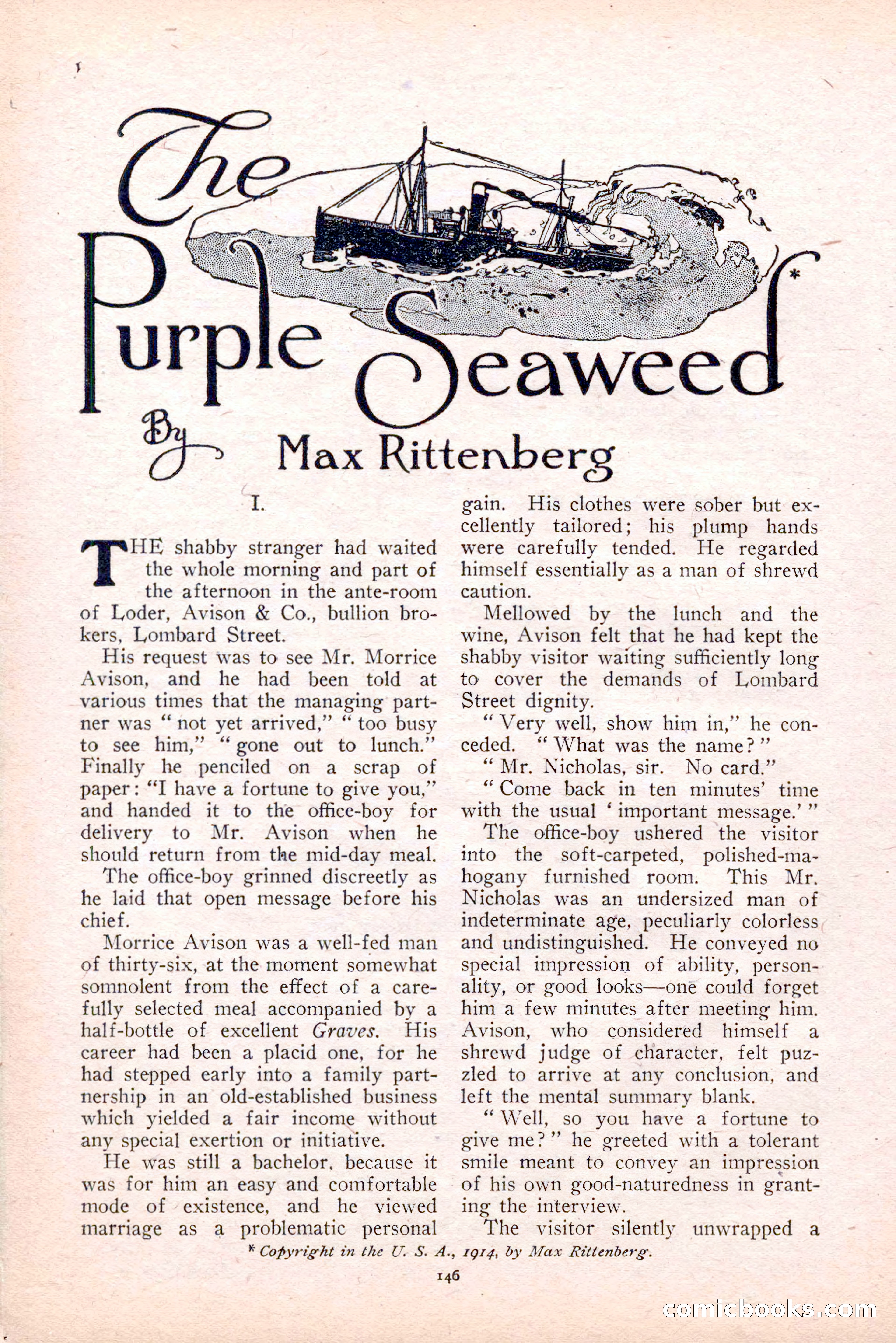 The Argosy, August 1914 — page 156 of 258