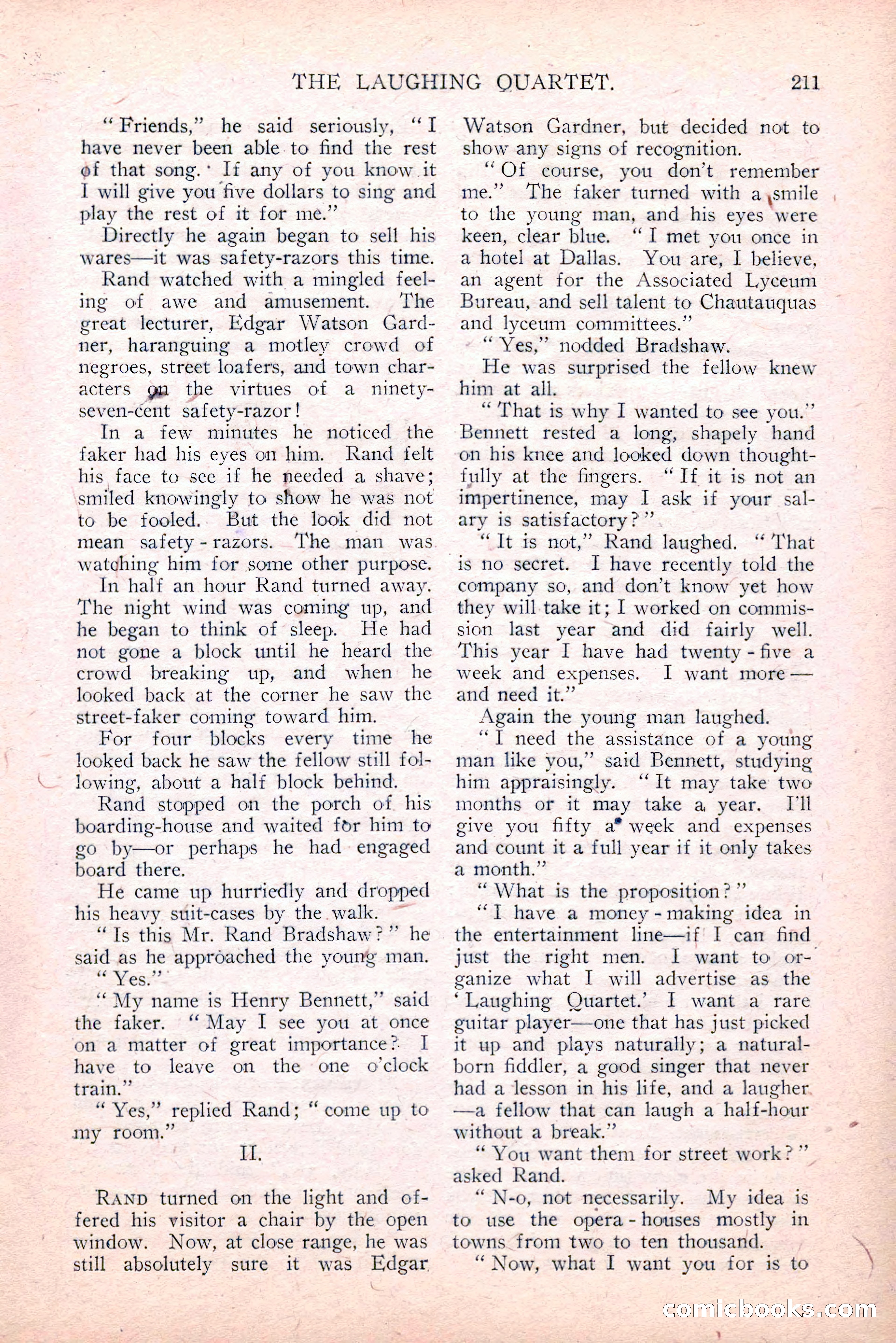 The Argosy, August 1914 — page 221 of 258