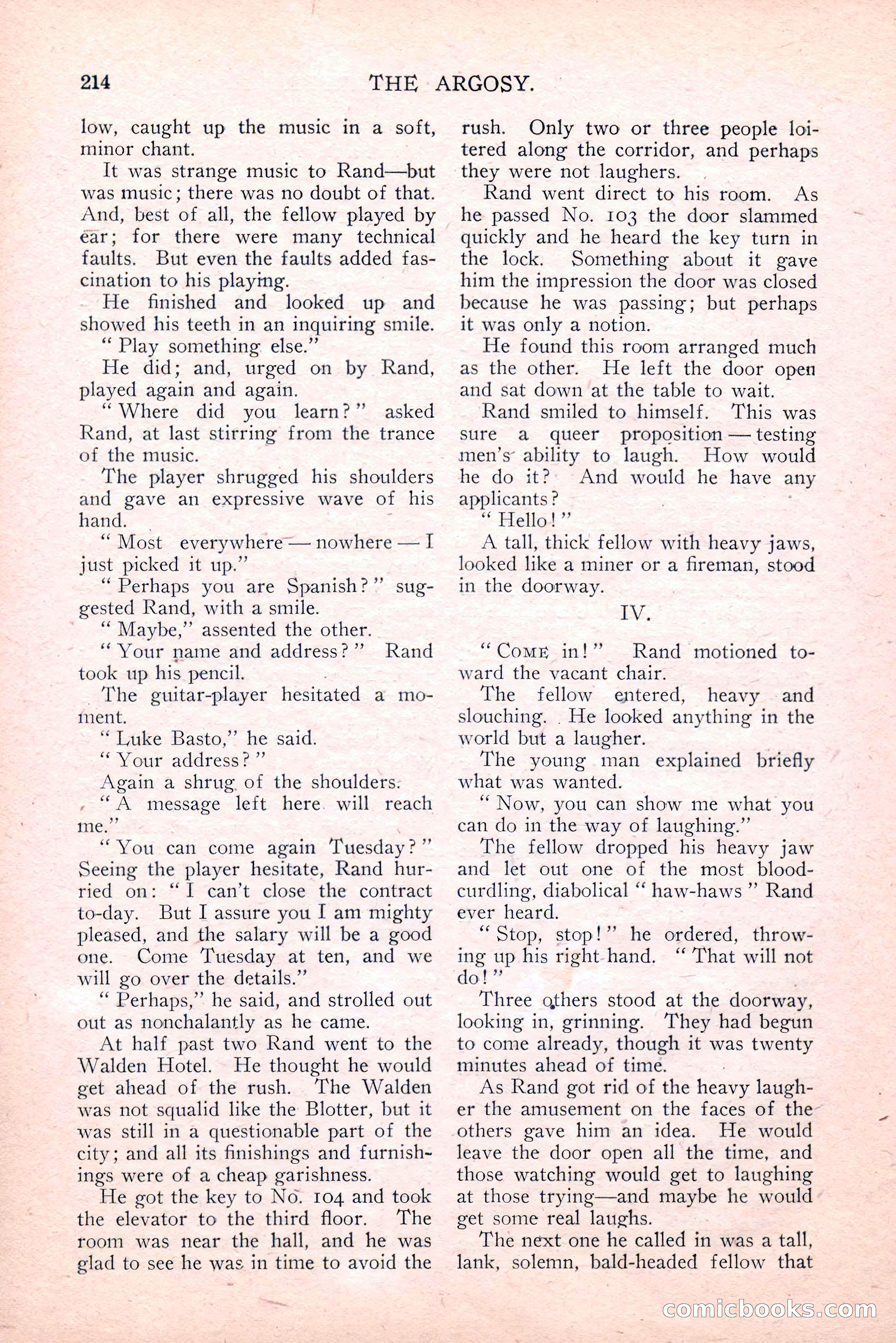 The Argosy, August 1914 — page 224 of 258