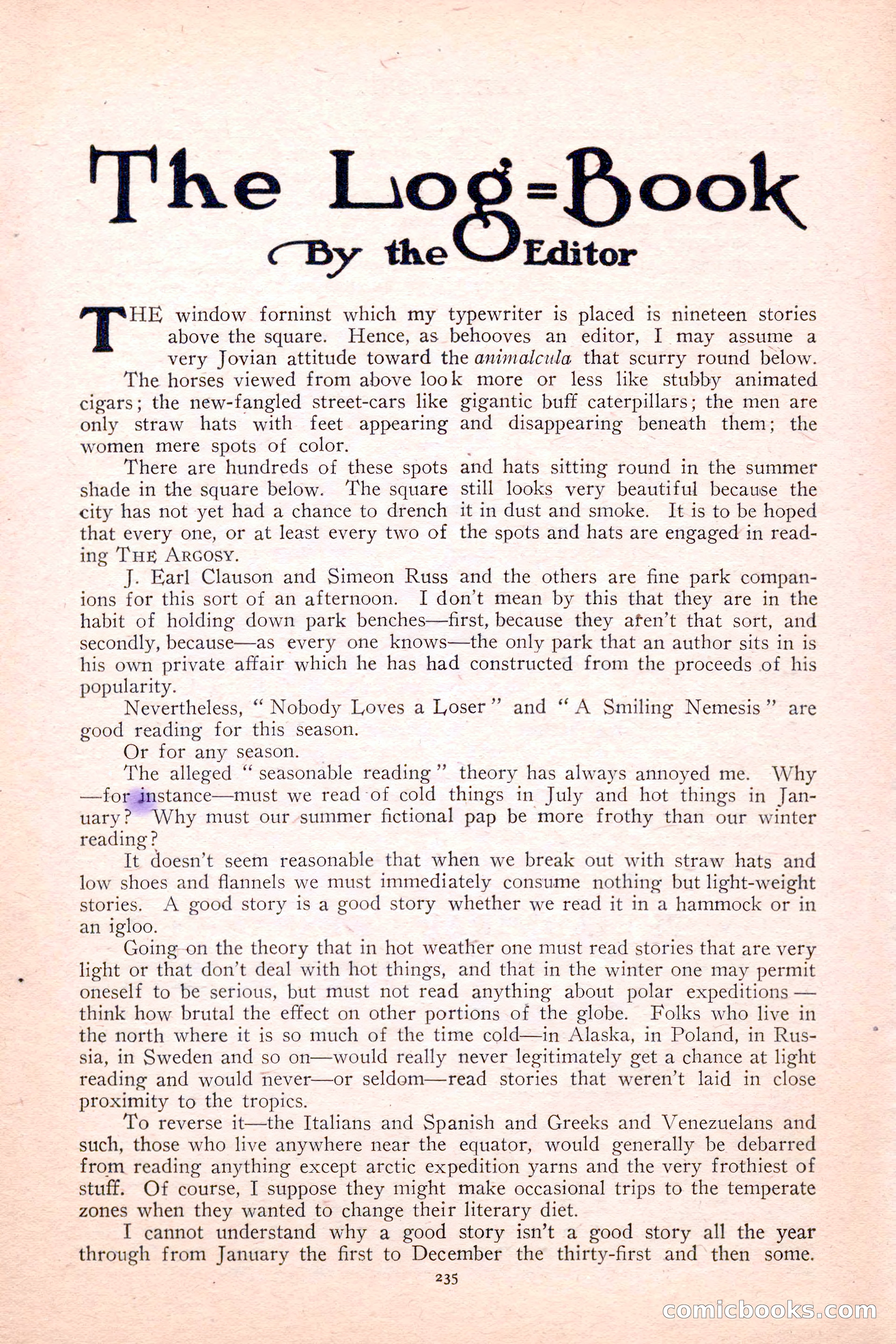 The Argosy, August 1914 — page 245 of 258