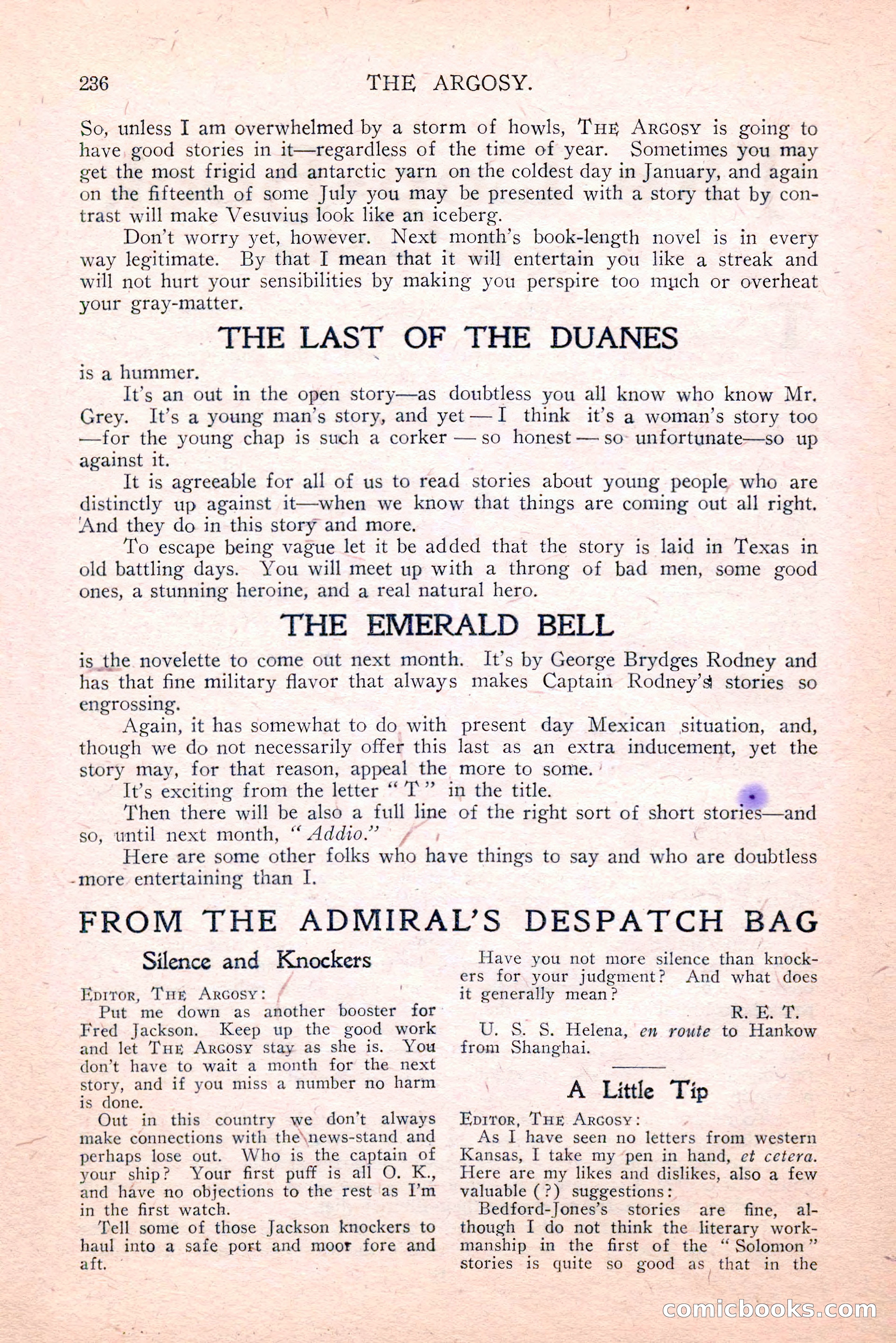 The Argosy, August 1914 — page 246 of 258