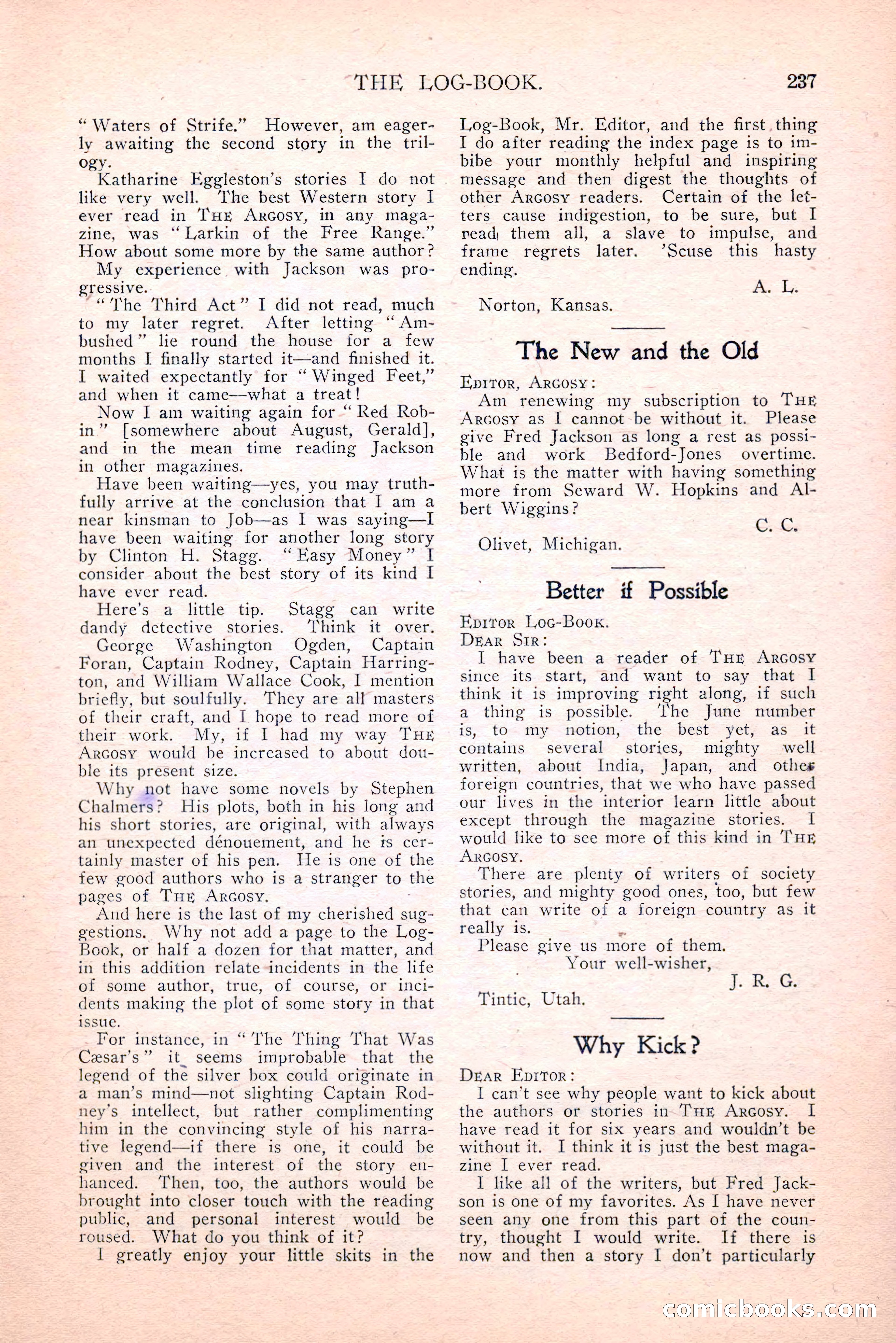 The Argosy, August 1914 — page 247 of 258