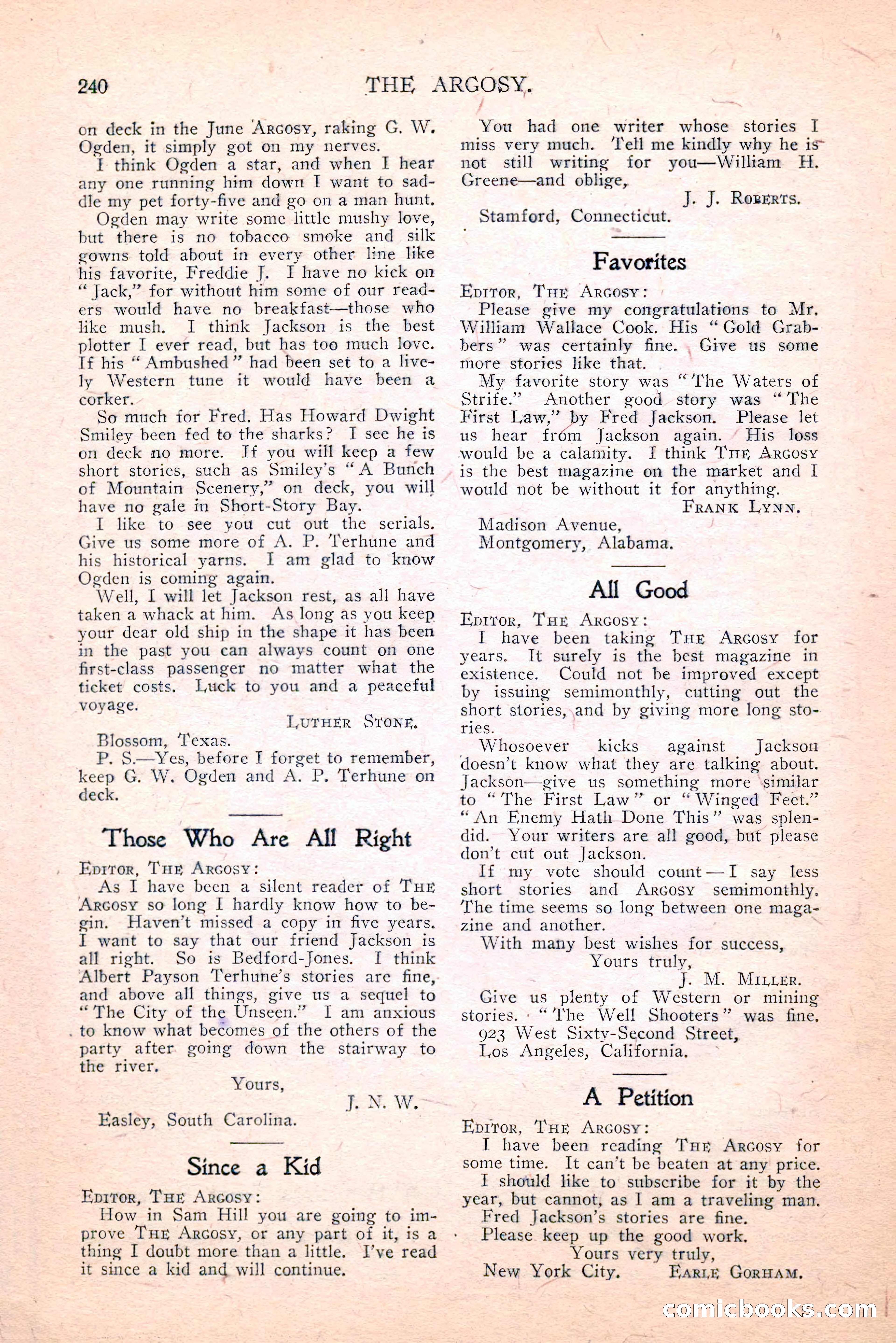 The Argosy, August 1914 — page 250 of 258