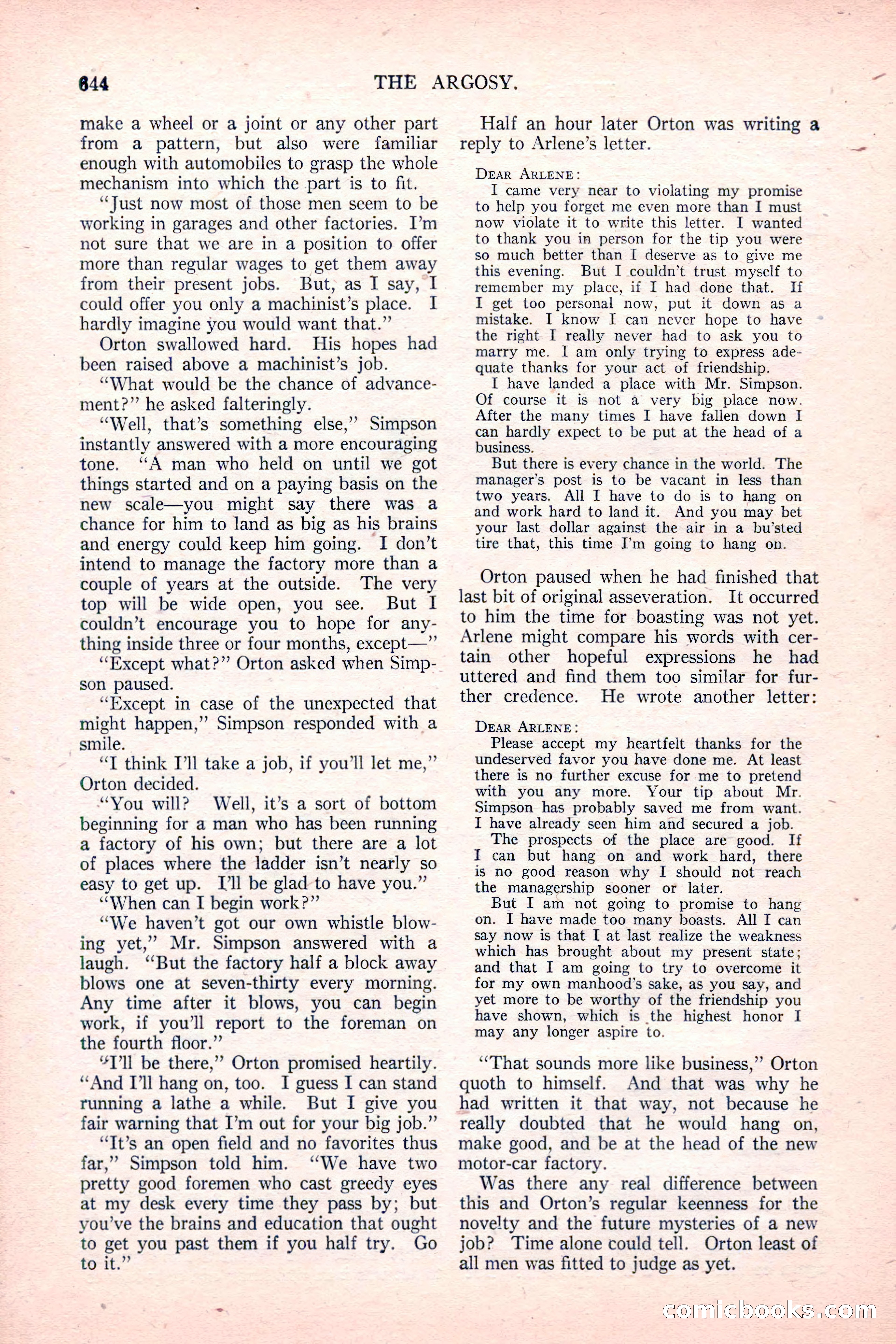 The Argosy, Vol. 81, No. 4 — page 78 of 216