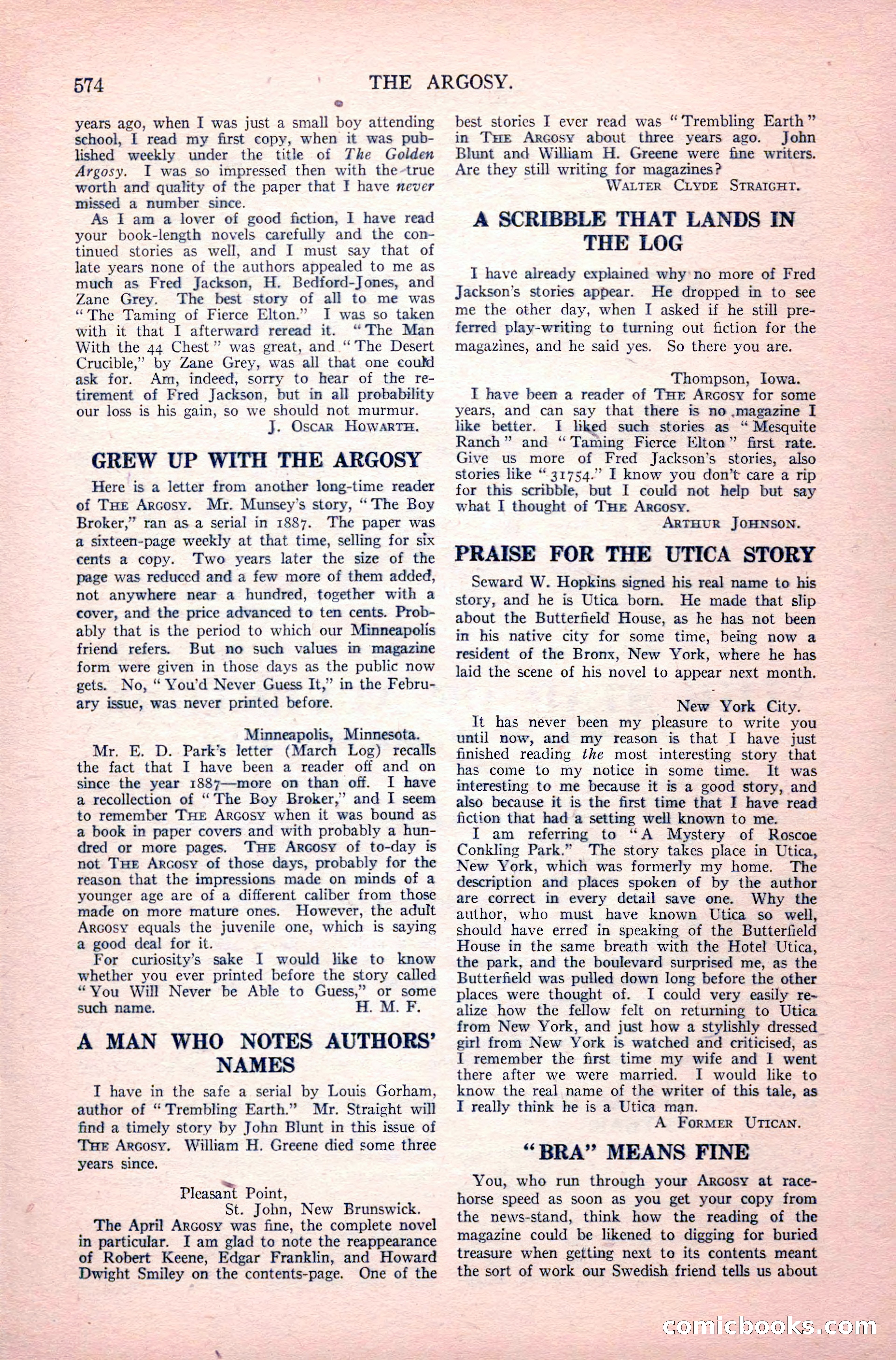 The Argosy, Vol. 82, No. 3 — page 200 of 212
