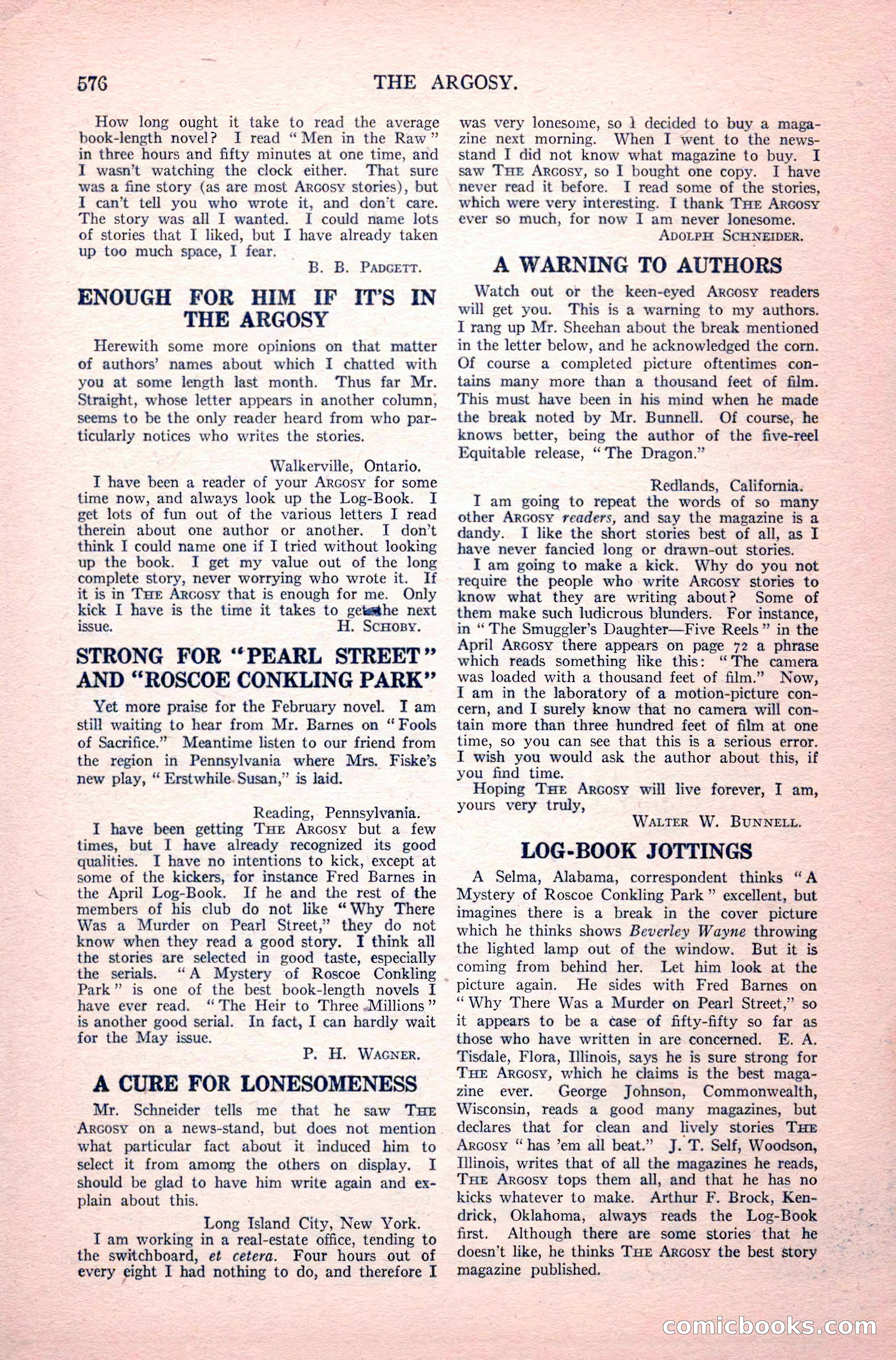 The Argosy, Vol. 82, No. 3 — page 202 of 212