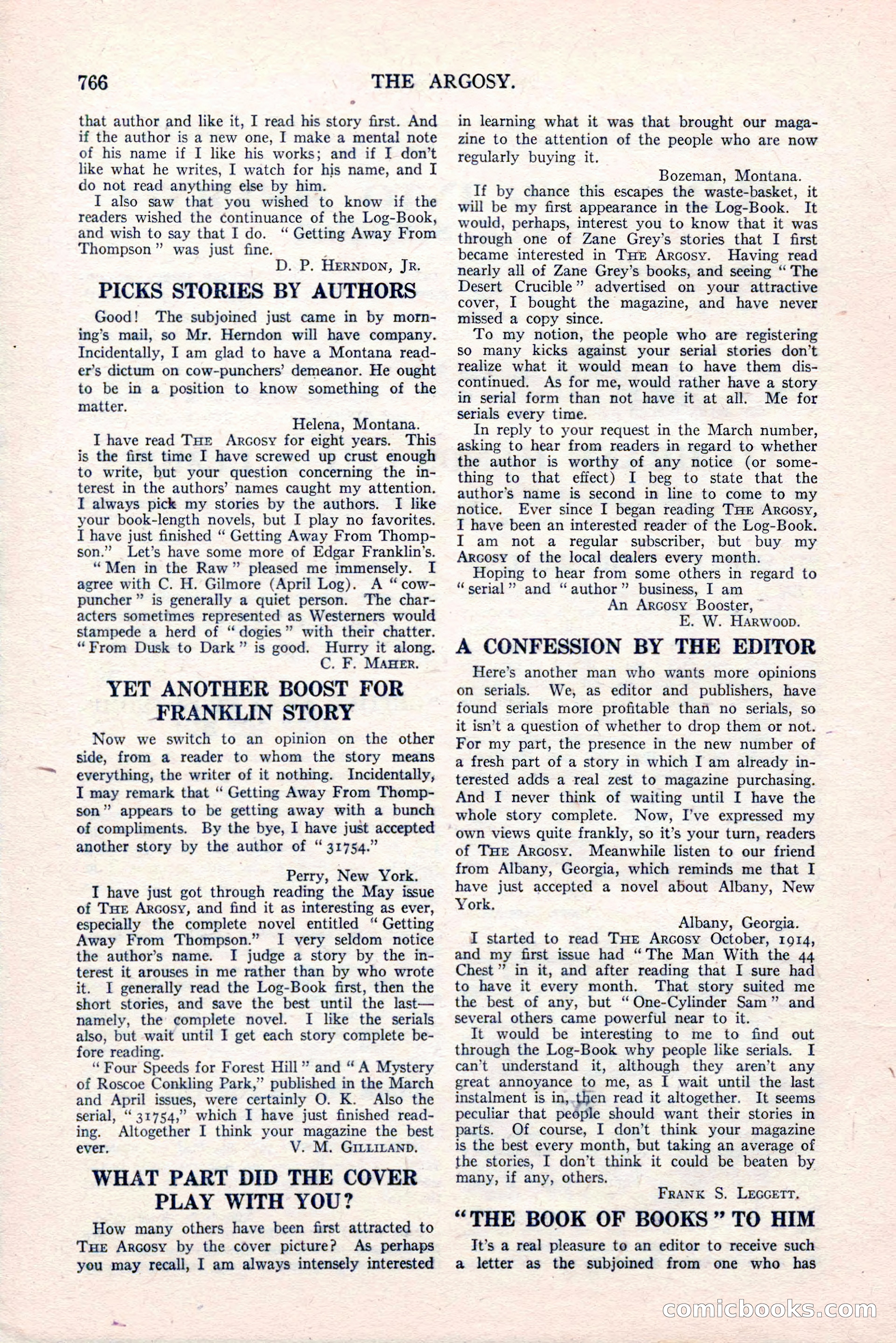 The Argosy, Vol. 82 No. 4 — page 200 of 208
