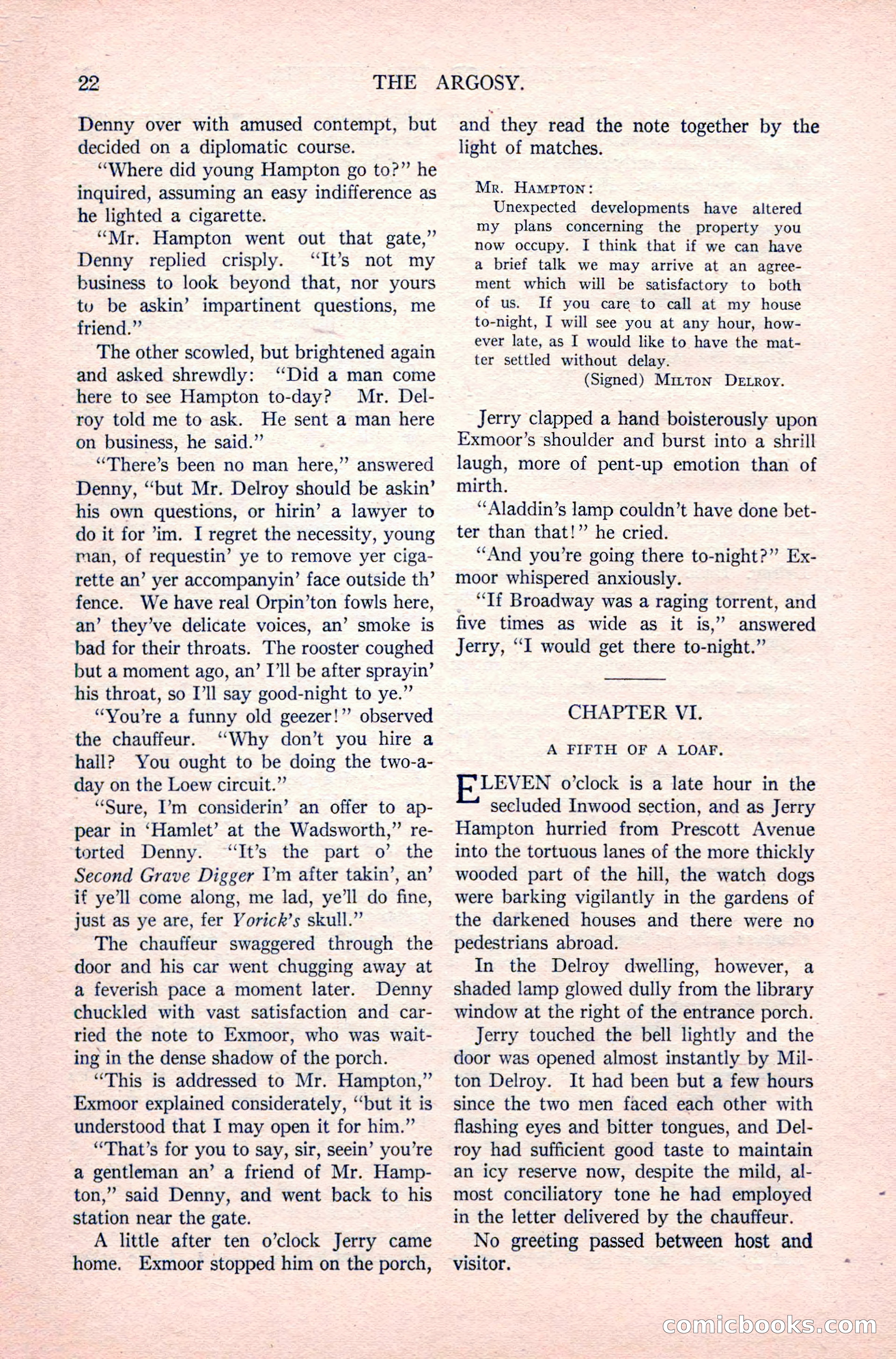 The Argosy, Vol. 83 No. 1 — page 32 of 204