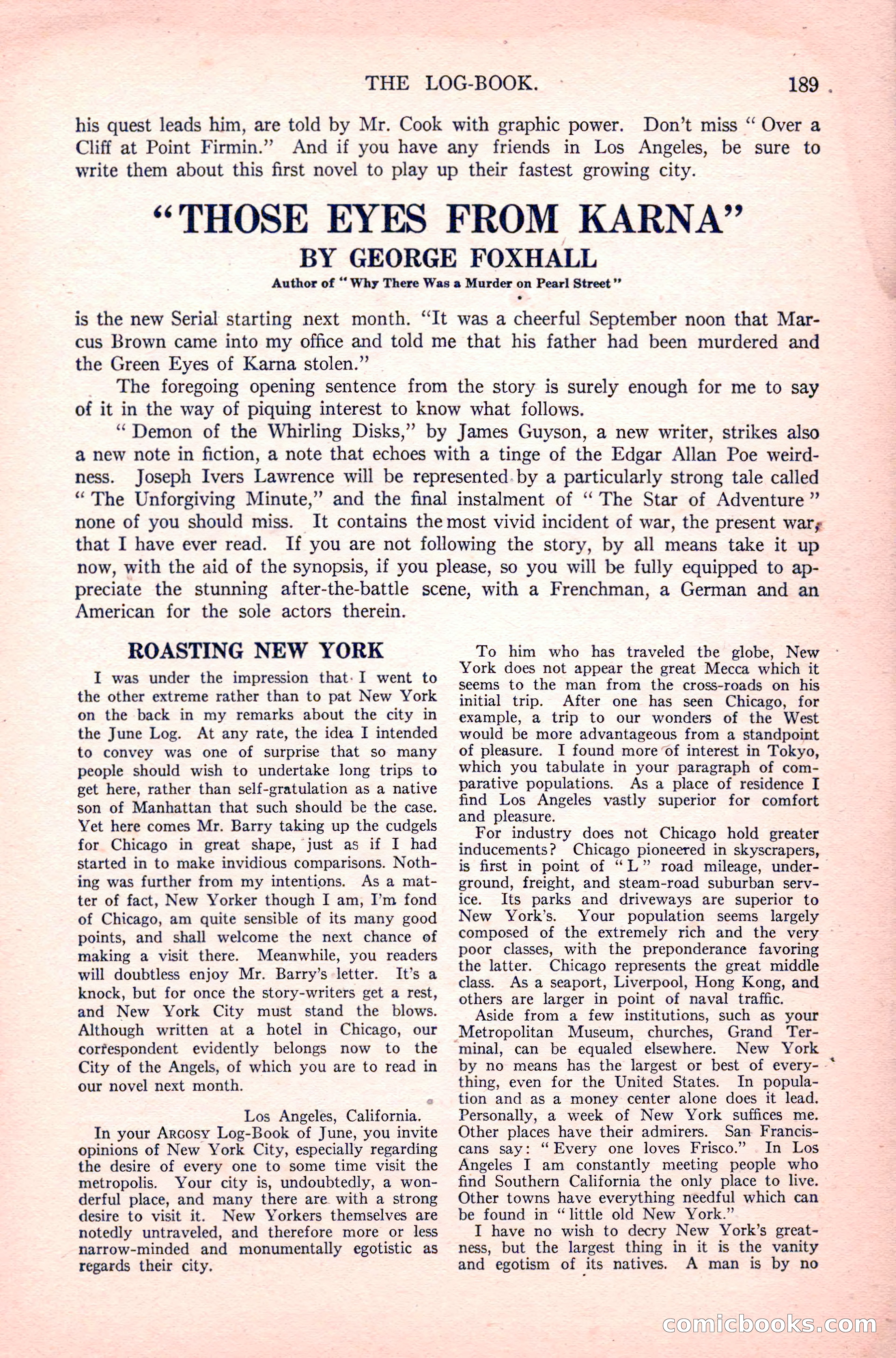 The Argosy, Vol. 83 No. 1 — page 199 of 204