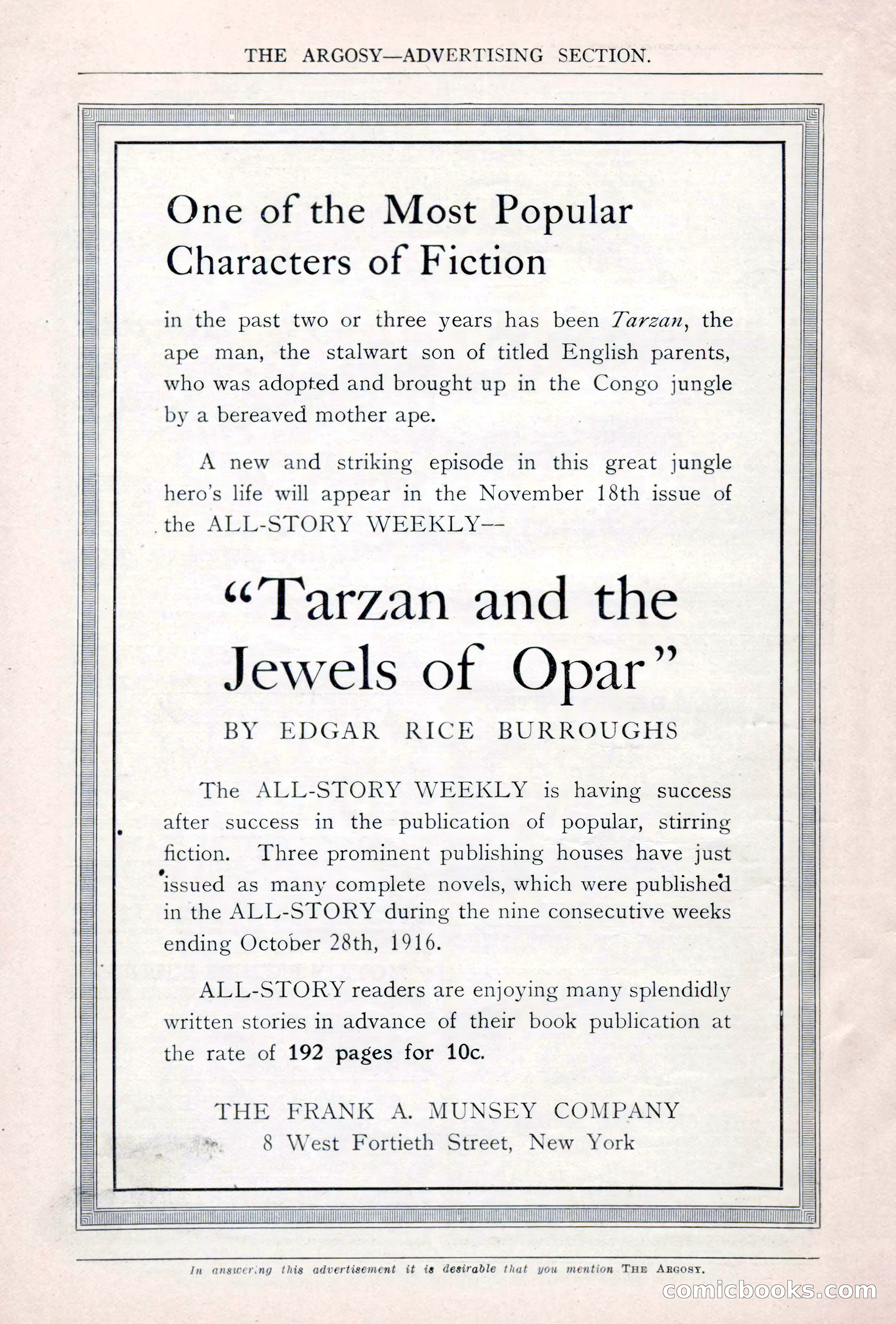 The Argosy, Vol. 84 No. 1 — page 8 of 212