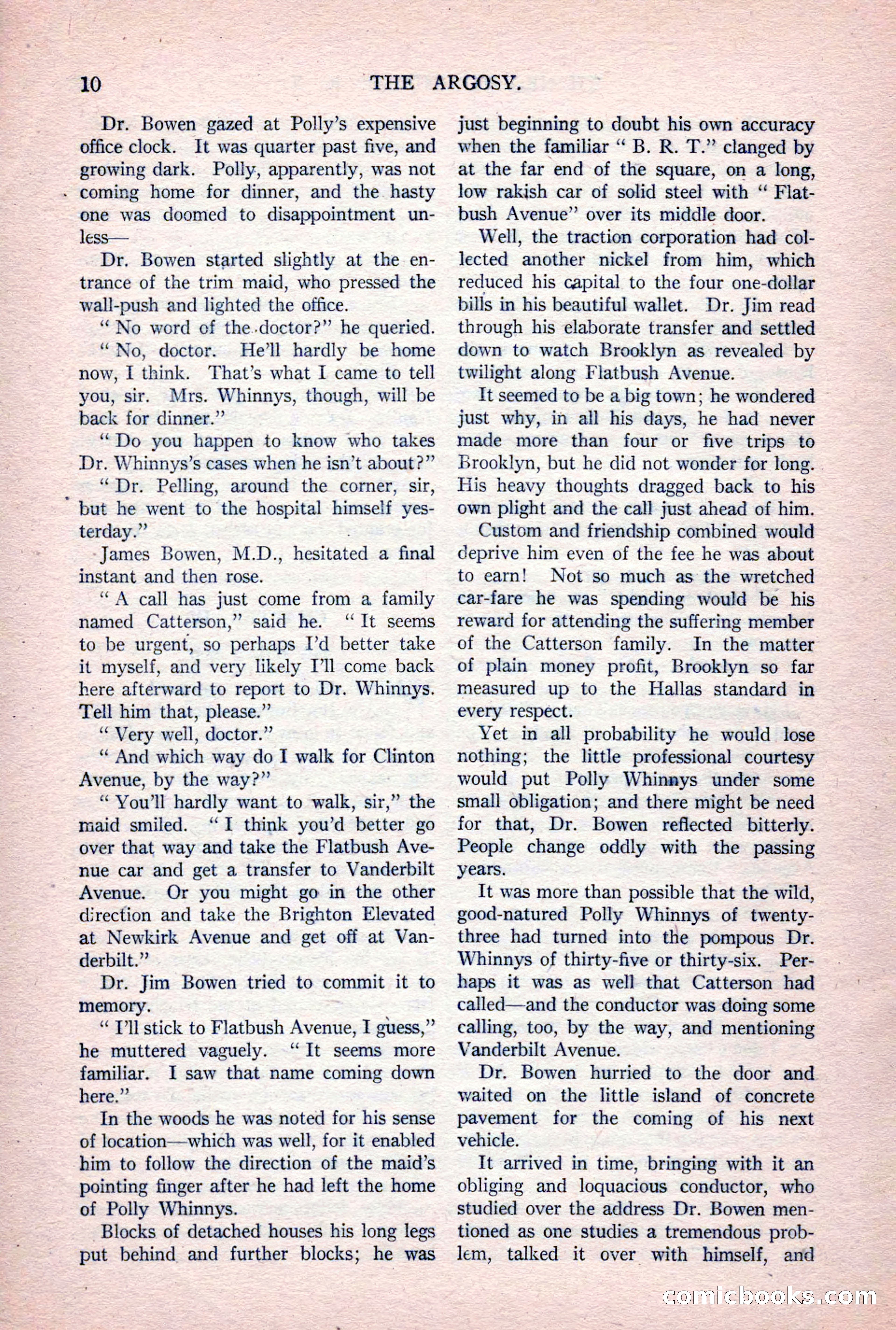 The Argosy, Vol. 84 No. 1 — page 20 of 212