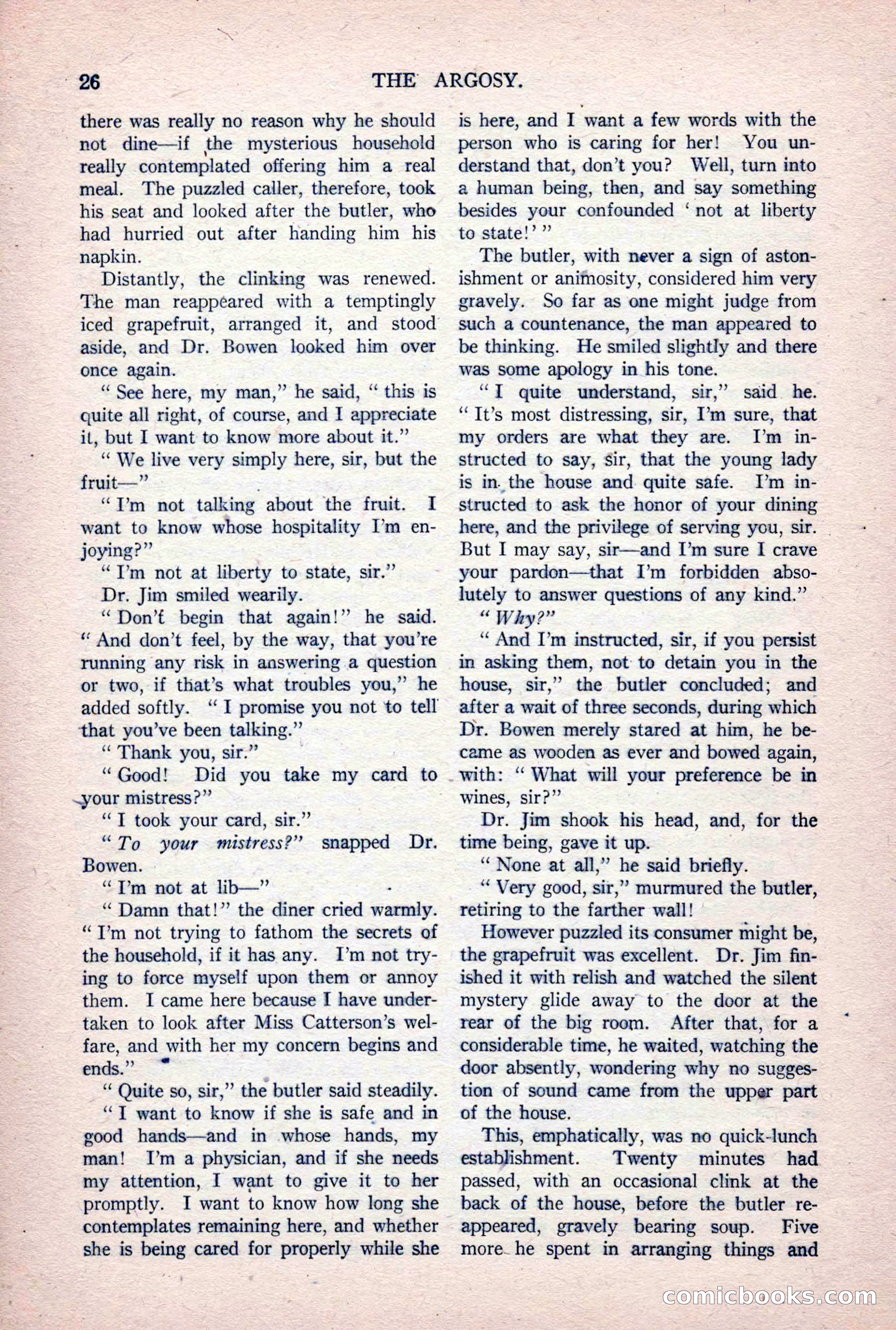 The Argosy, Vol. 84 No. 1 — page 36 of 212