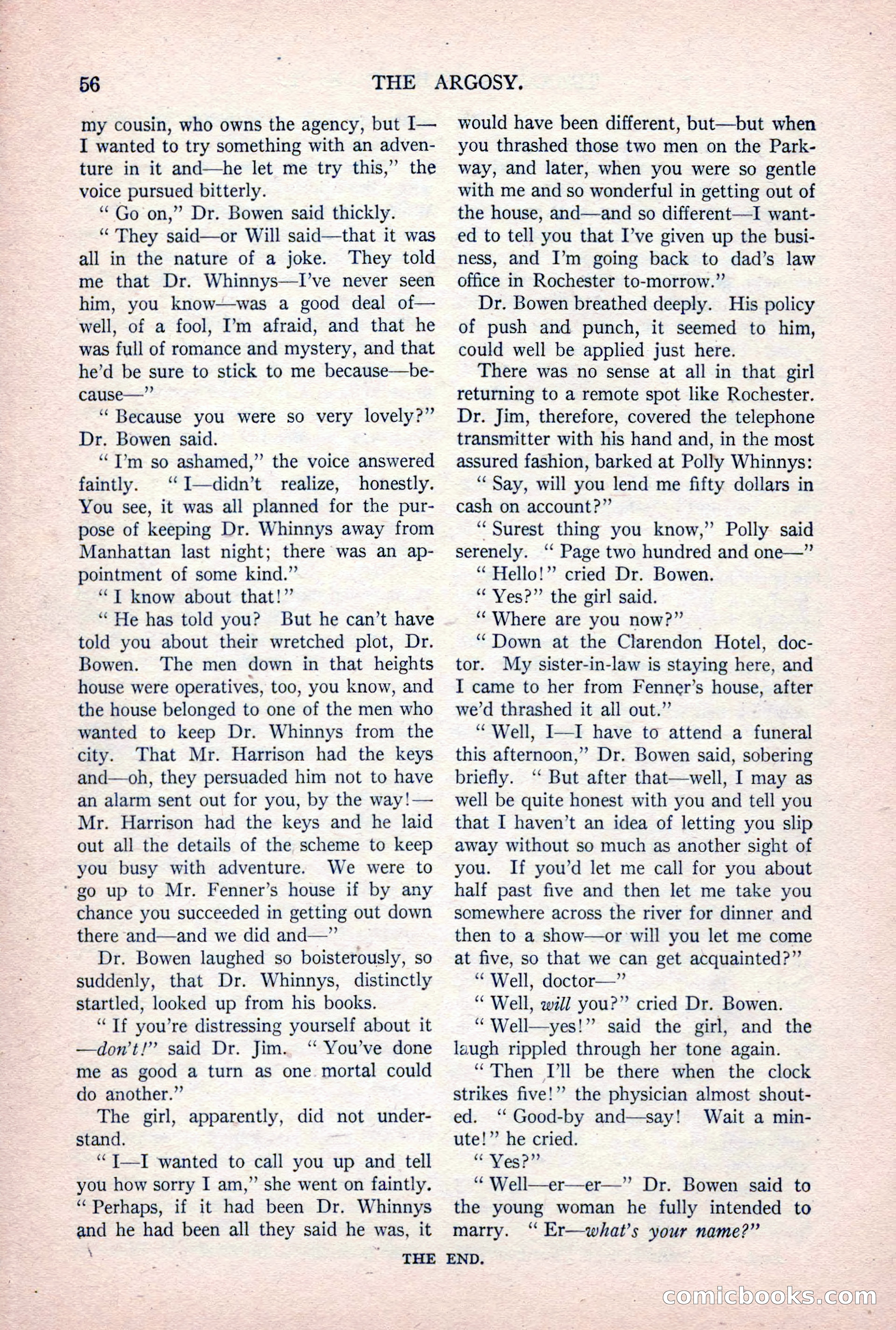 The Argosy, Vol. 84 No. 1 — page 66 of 212