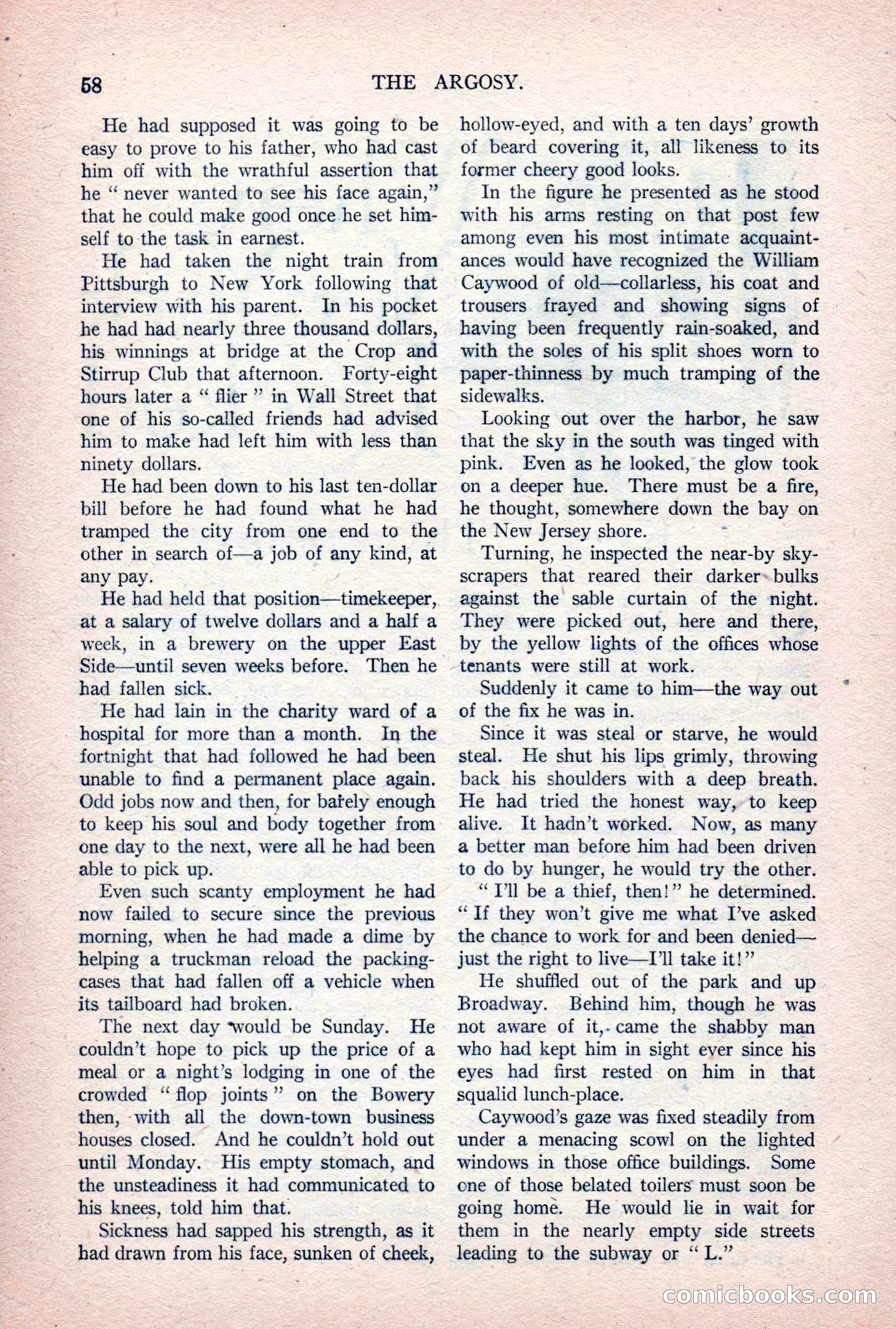 The Argosy, Vol. 84 No. 1 — page 68 of 212