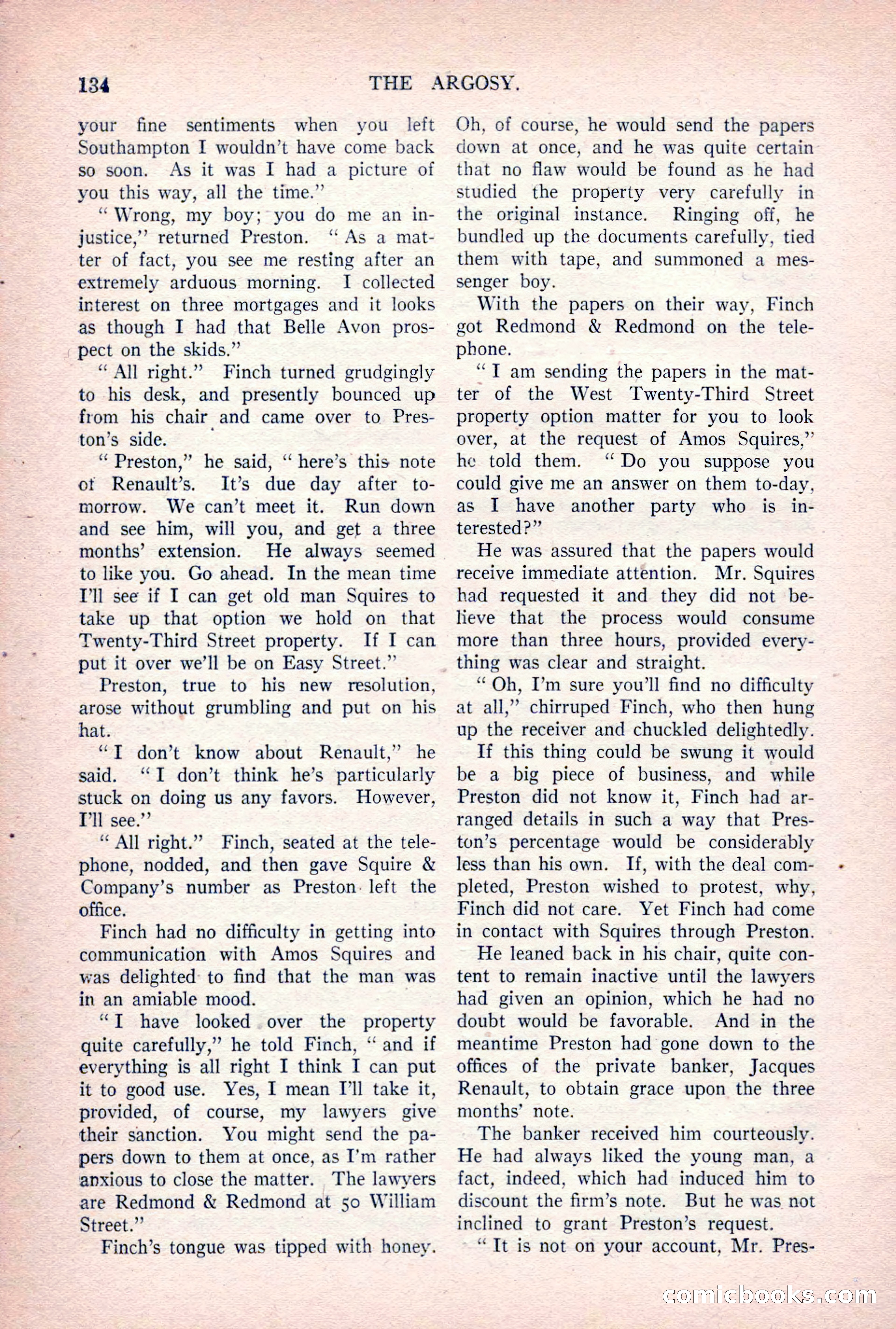 The Argosy, Vol. 84 No. 1 — page 144 of 212