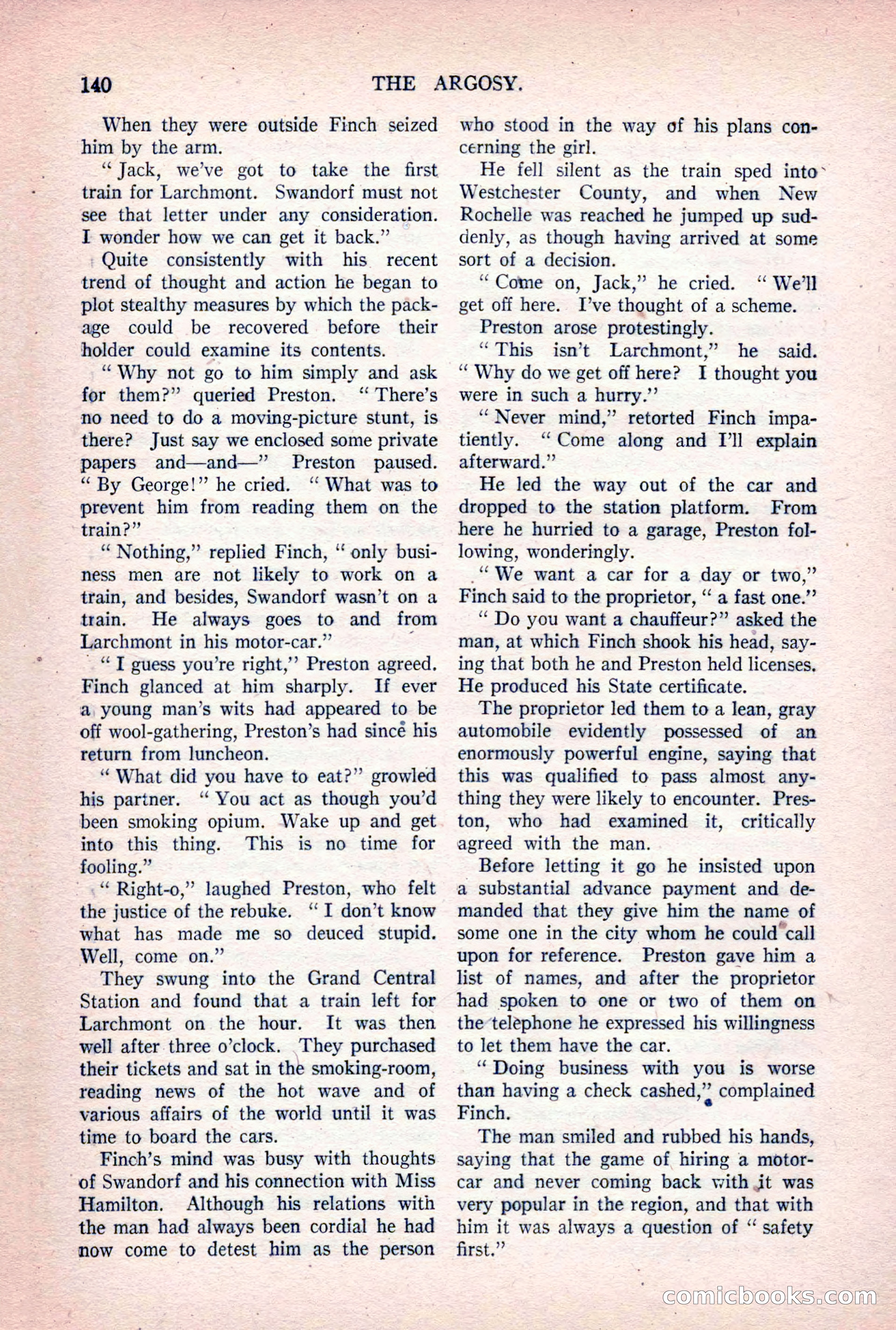 The Argosy, Vol. 84 No. 1 — page 150 of 212