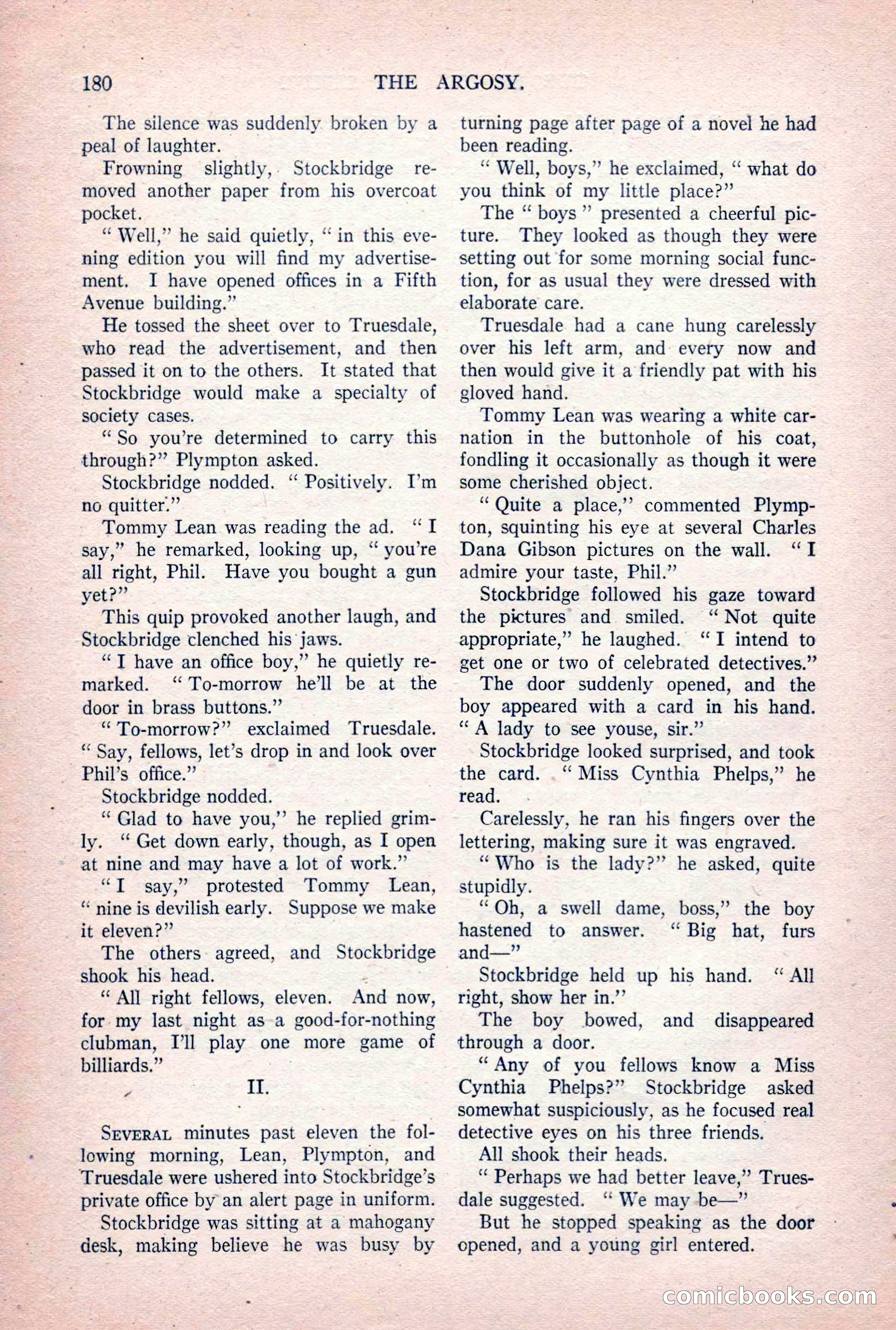 The Argosy, Vol. 84 No. 1 — page 190 of 212