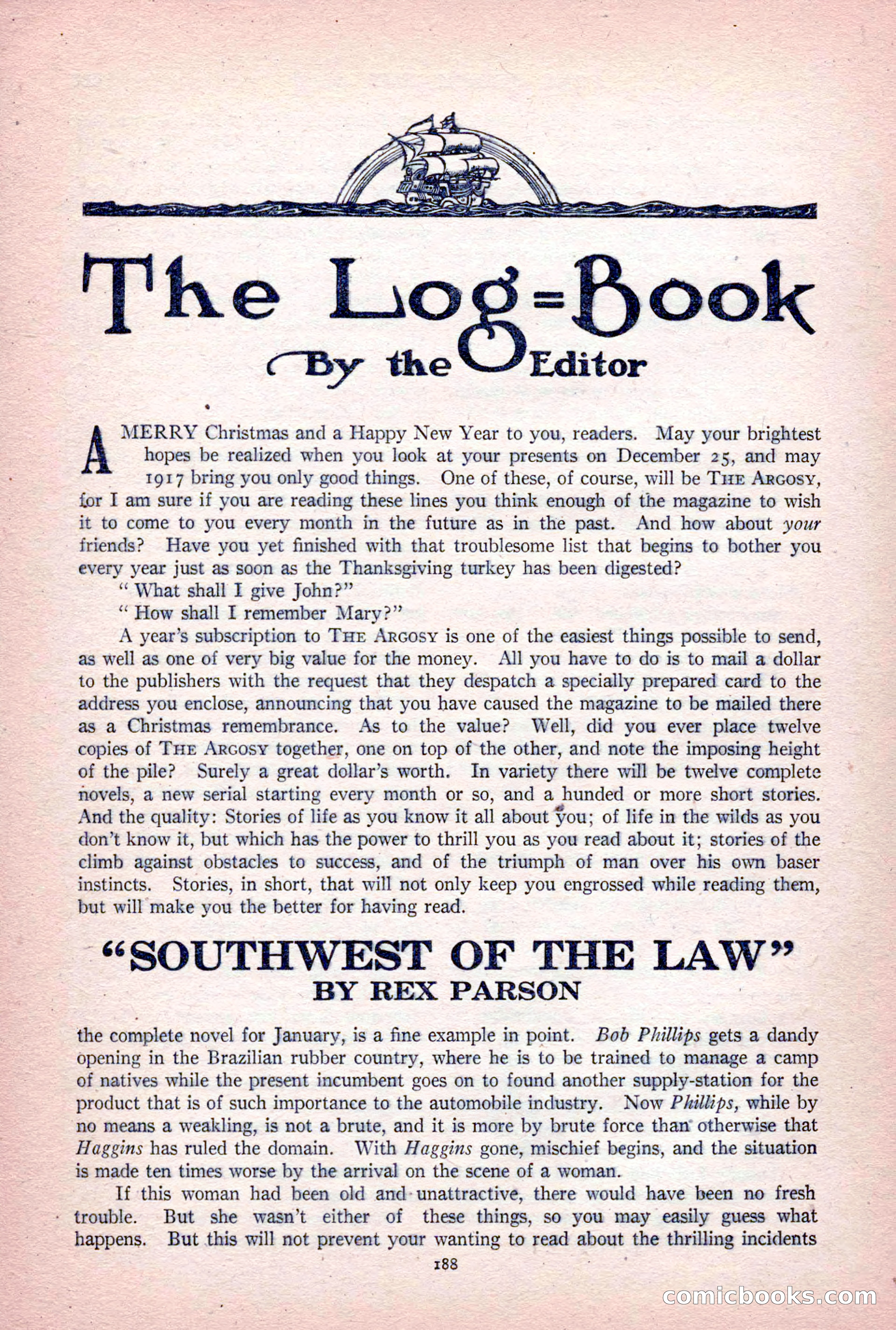 The Argosy, Vol. 84 No. 1 — page 198 of 212