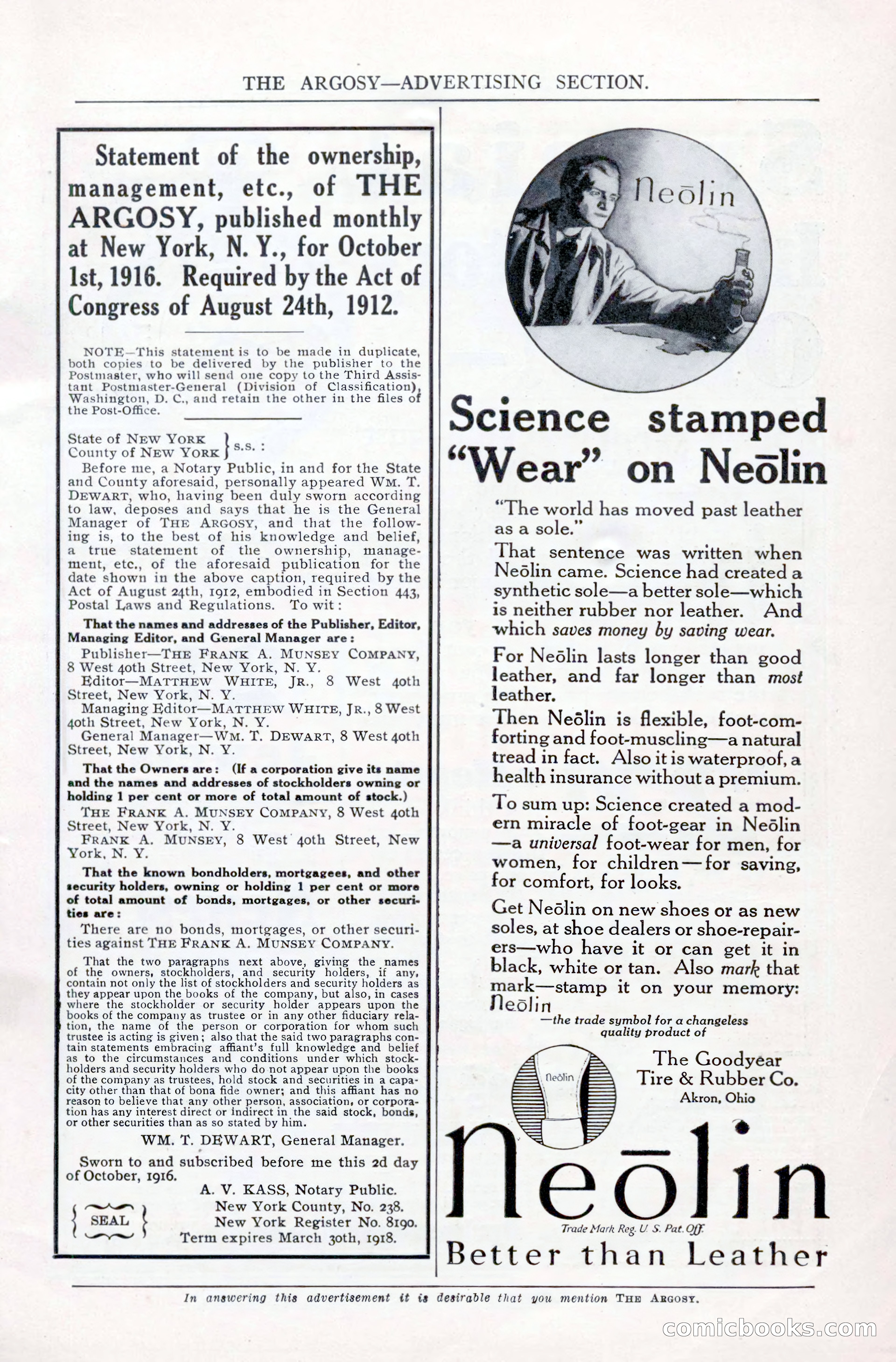 The Argosy, Vol. 84 No. 2 — page 189 of 192