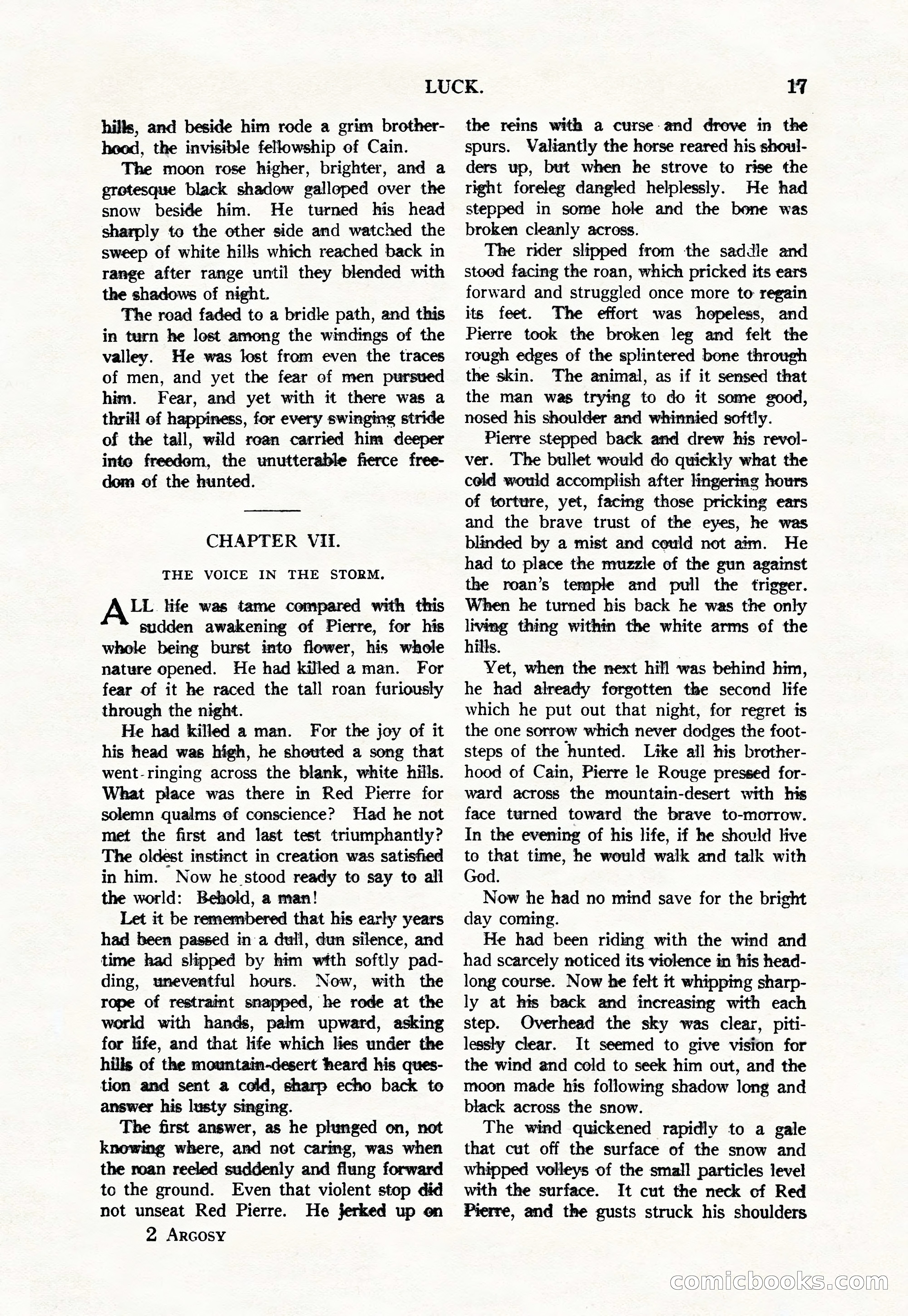 Argosy, Vol. 111, No. 1 — page 27 of 188