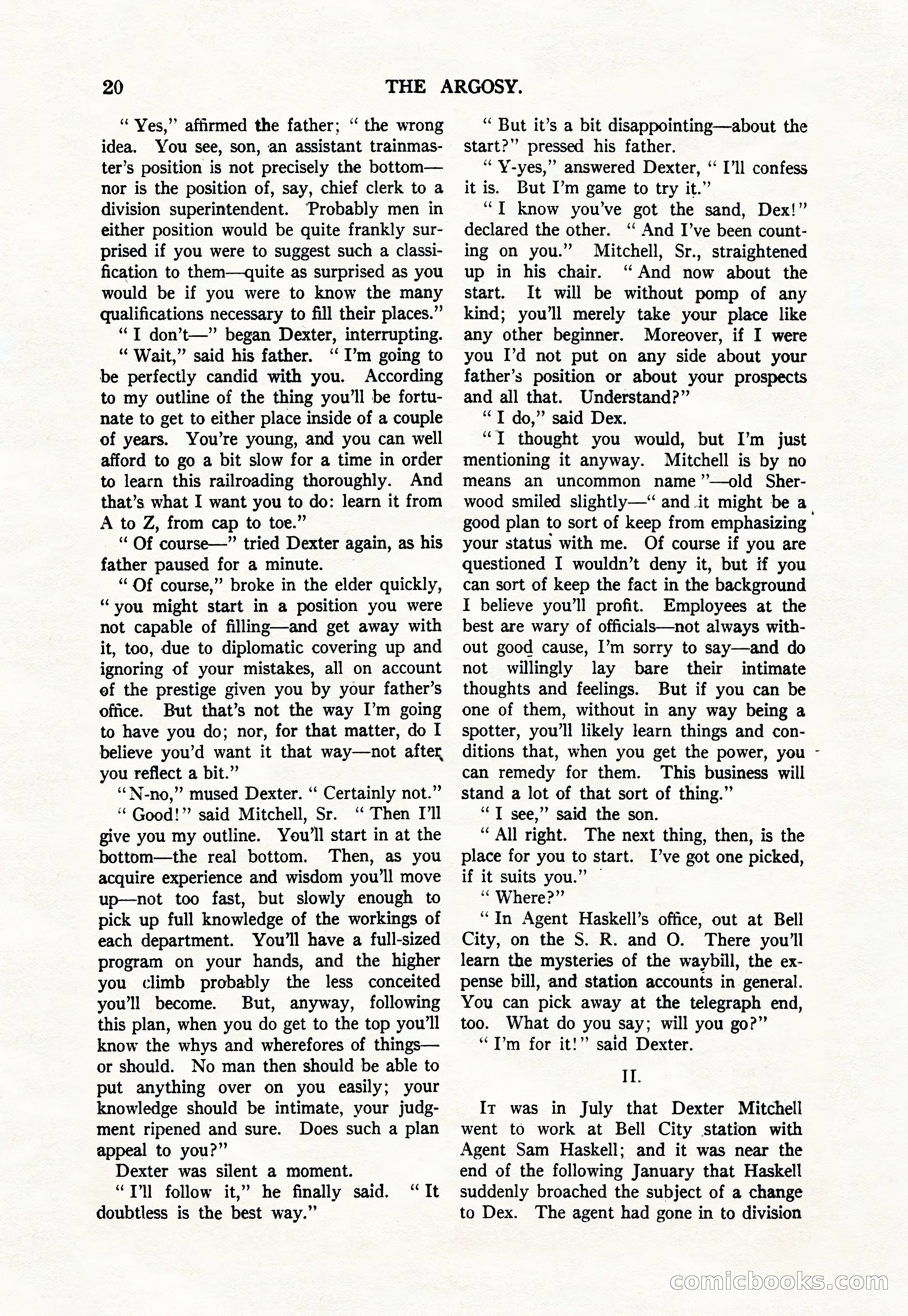 Argosy, Vol. 111, No. 1 — page 30 of 188