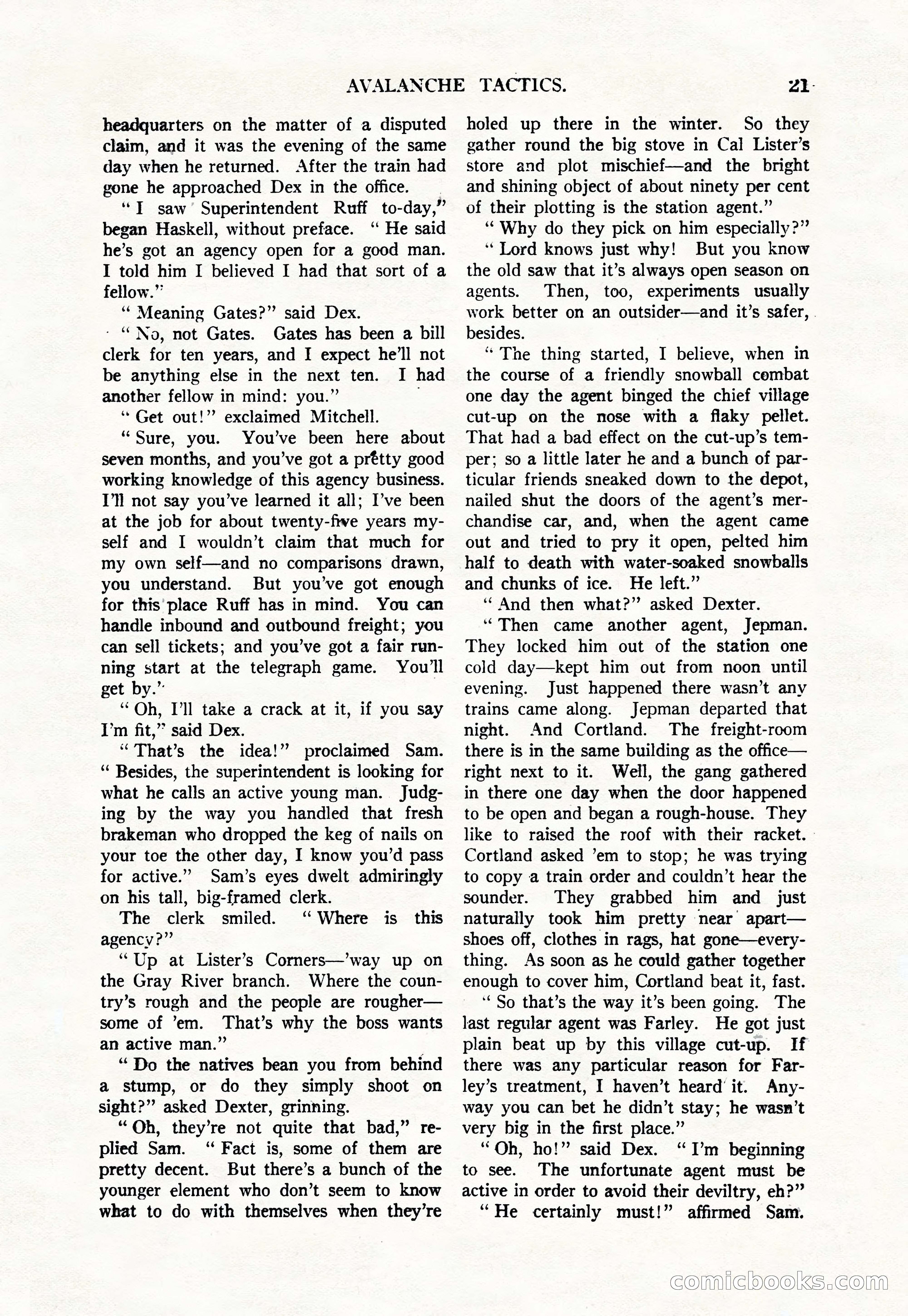 Argosy, Vol. 111, No. 1 — page 31 of 188