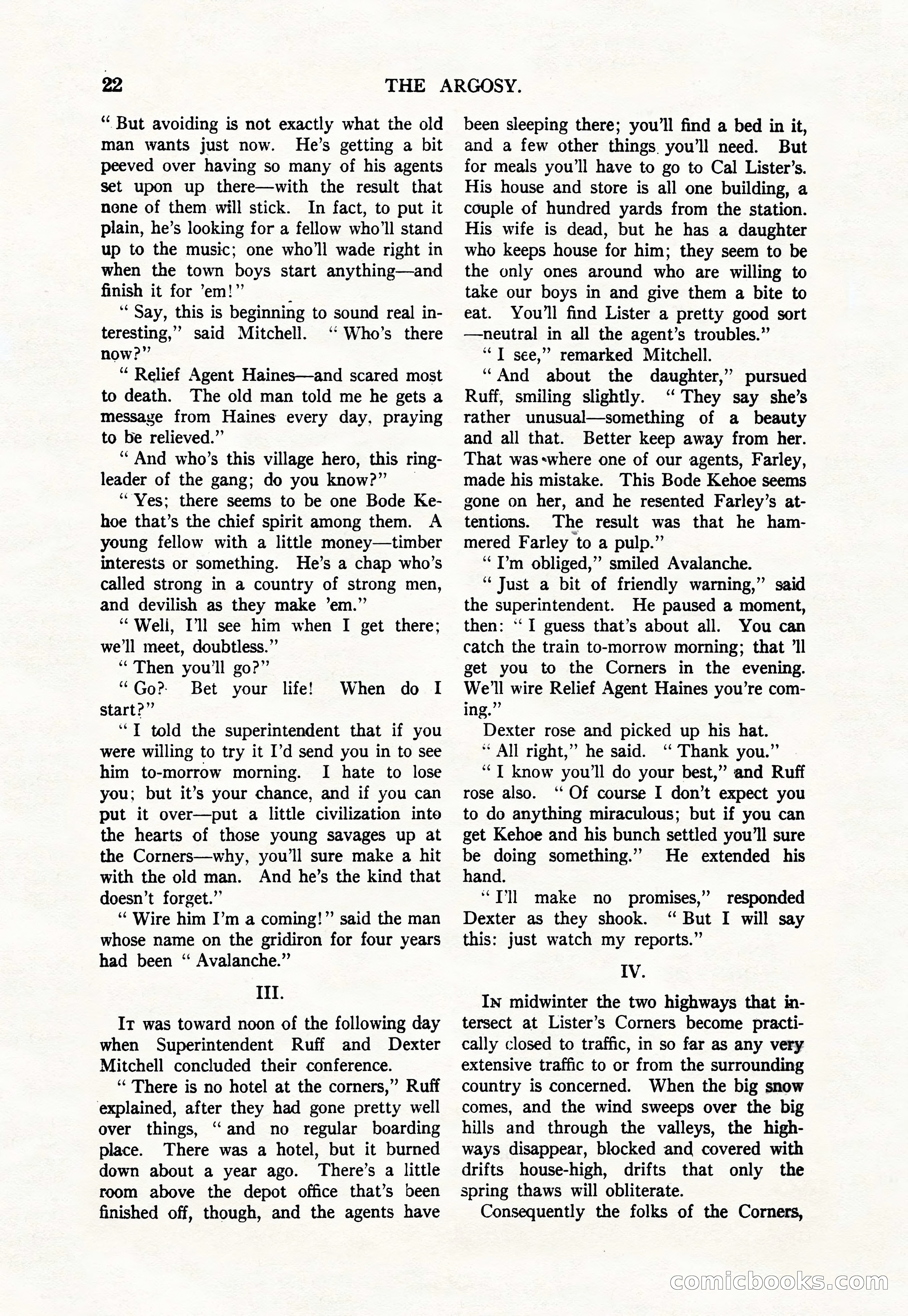 Argosy, Vol. 111, No. 1 — page 32 of 188
