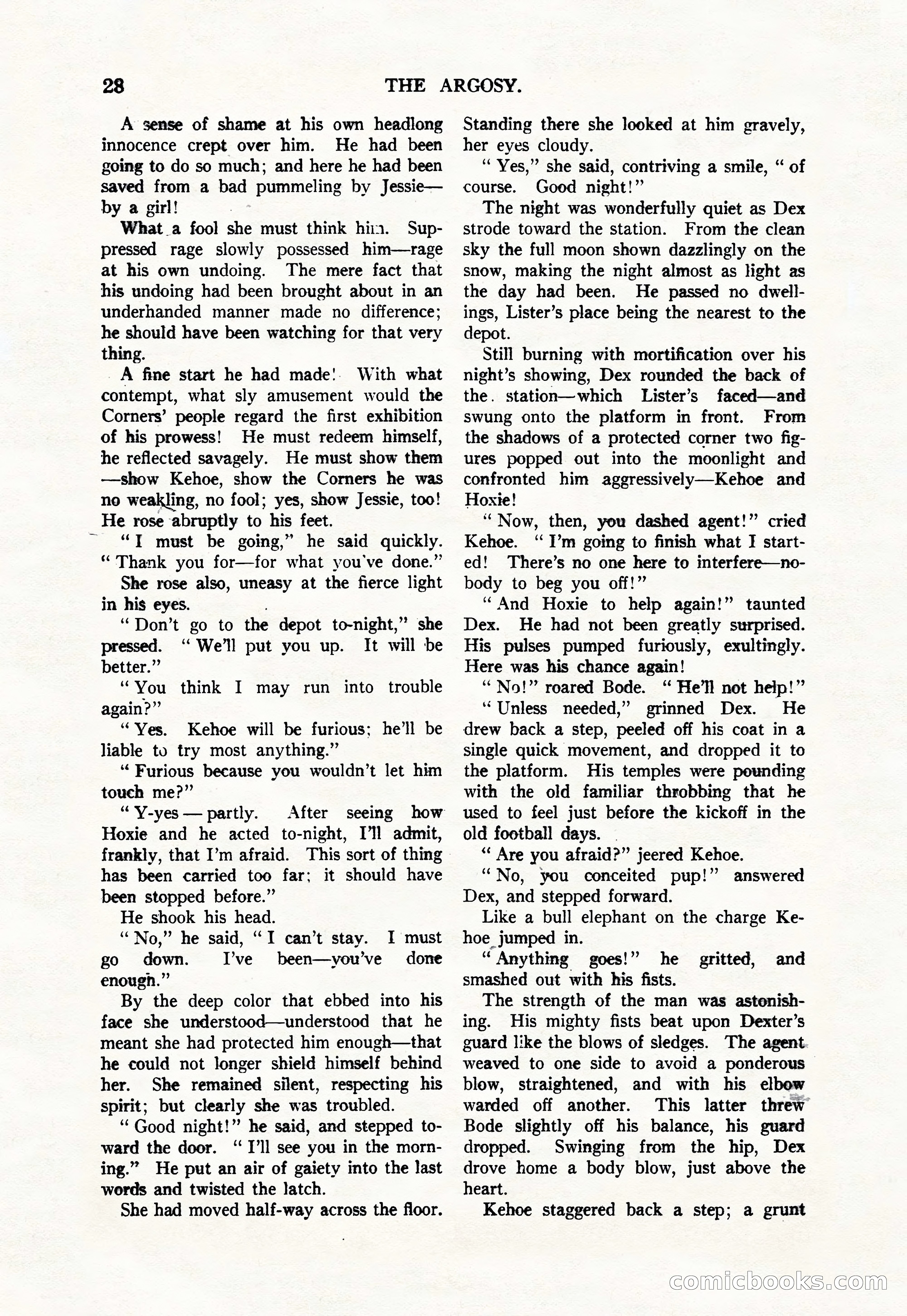 Argosy, Vol. 111, No. 1 — page 38 of 188