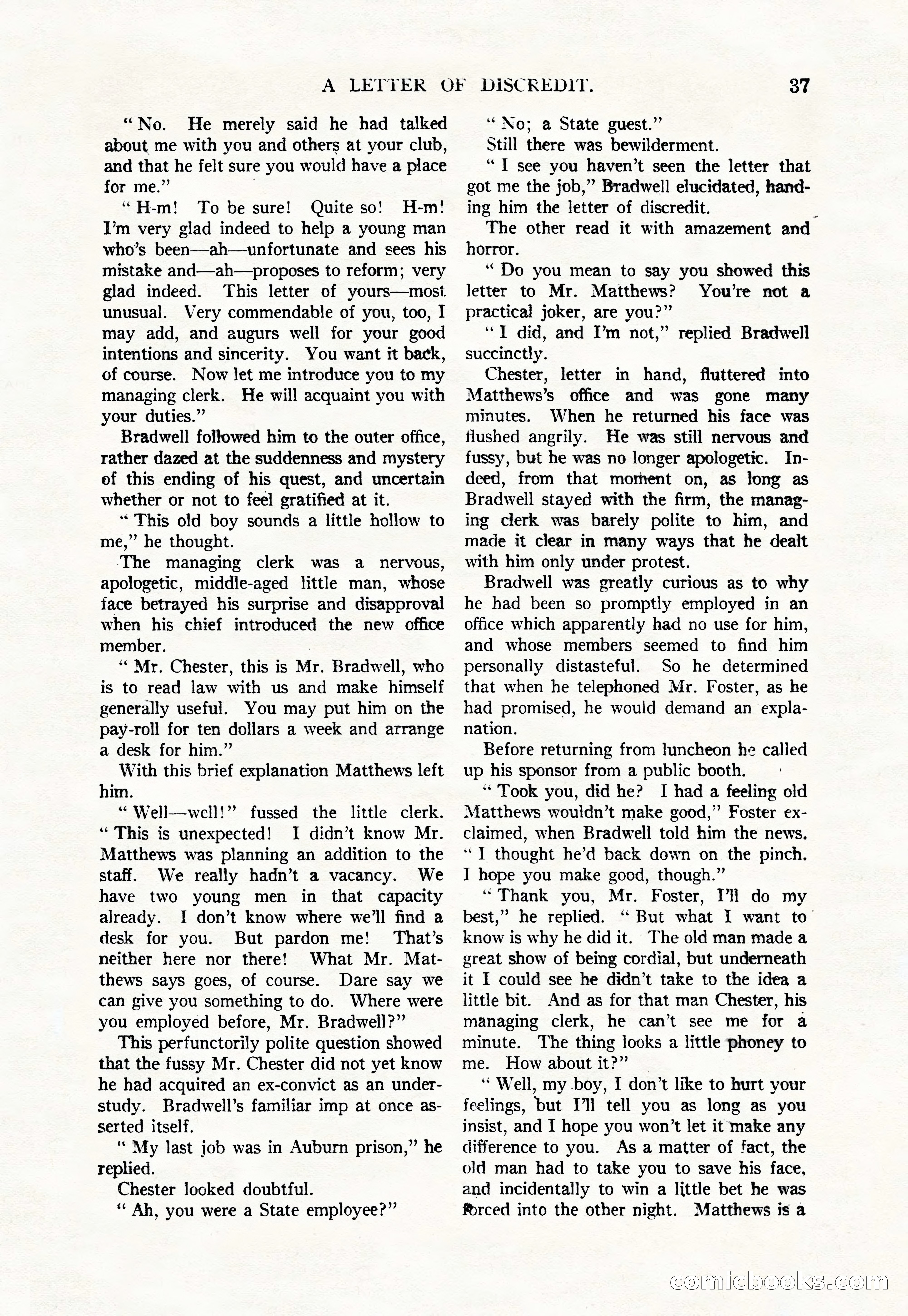 Argosy, Vol. 111, No. 1 — page 47 of 188