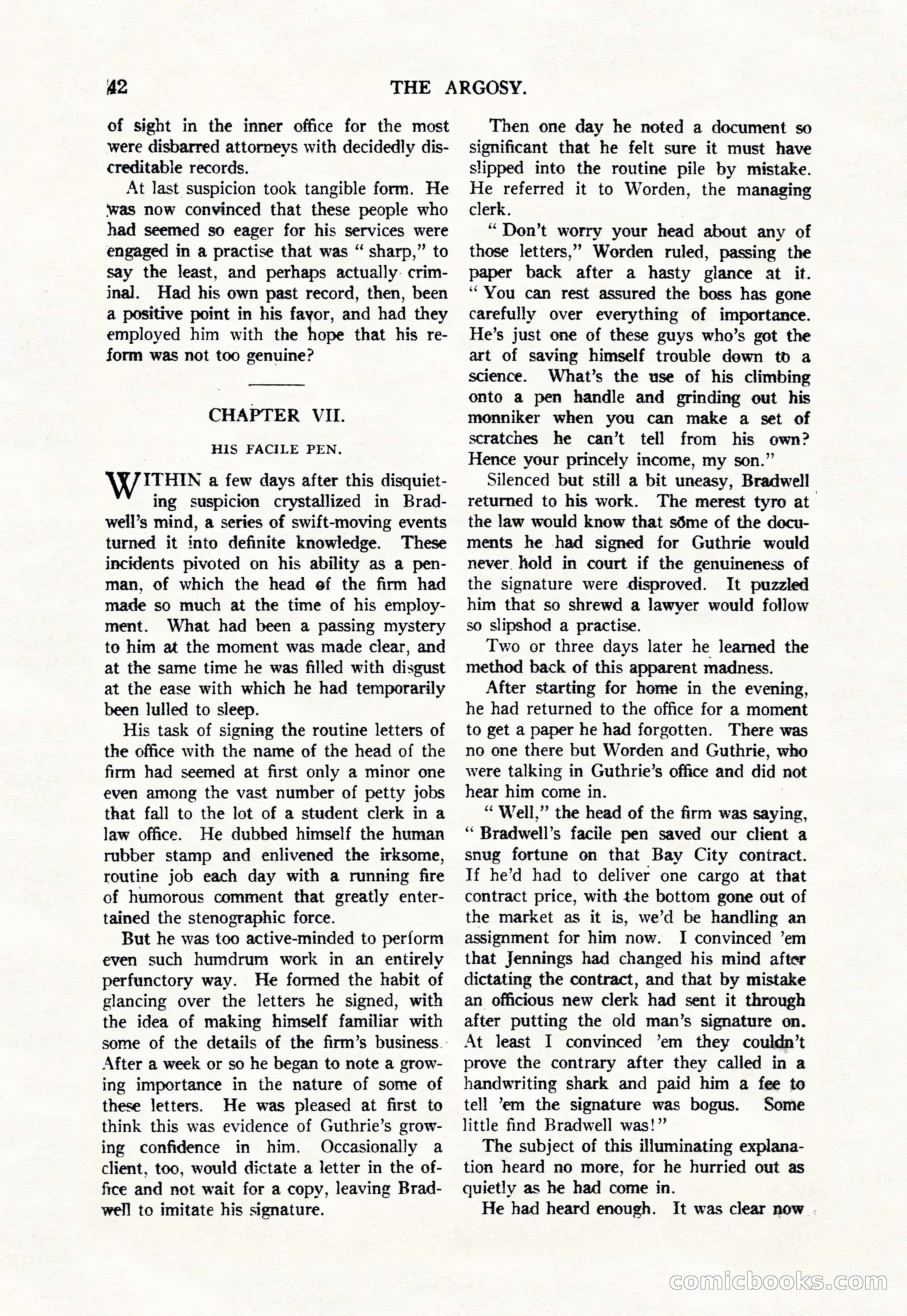 Argosy, Vol. 111, No. 1 — page 52 of 188