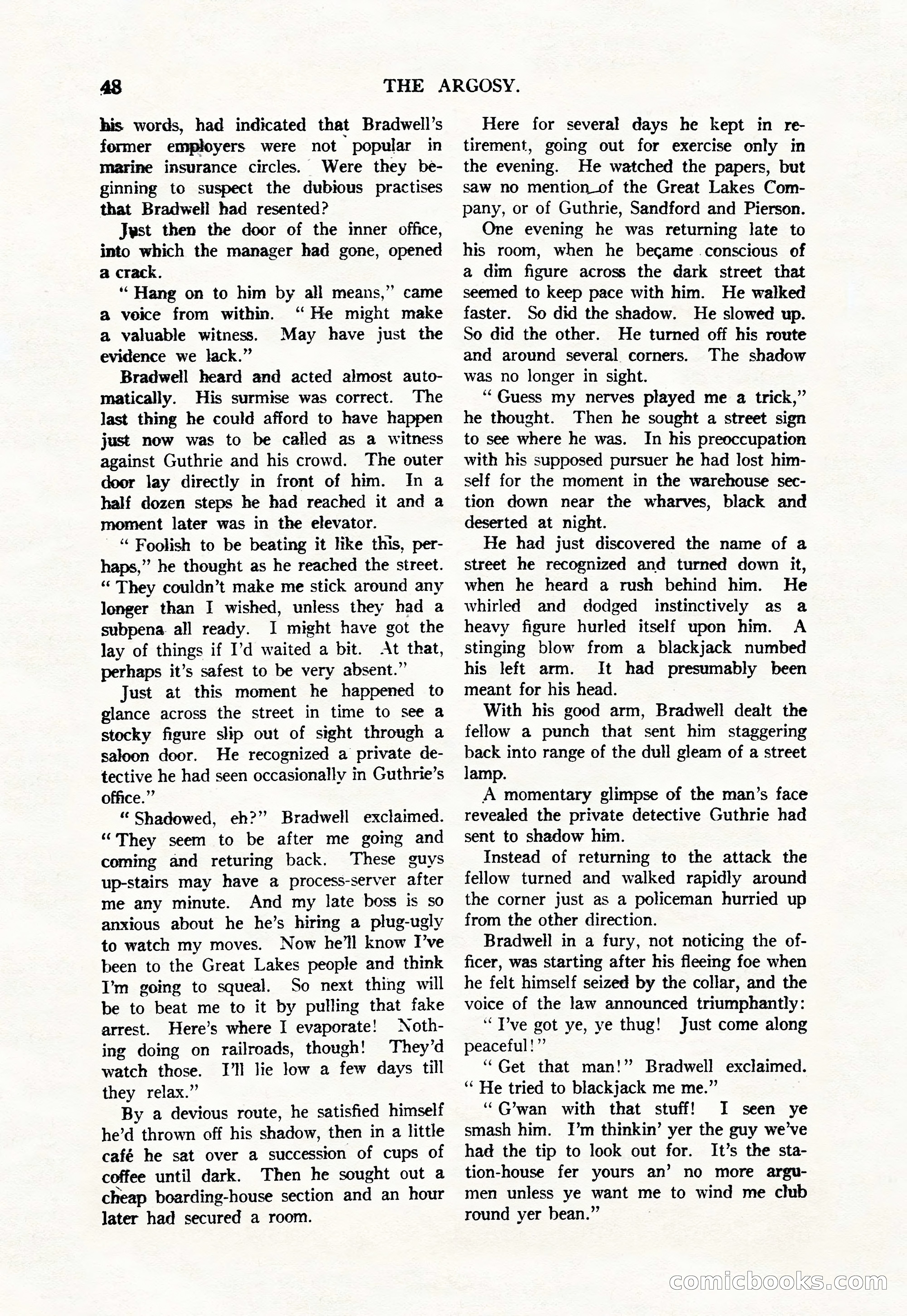 Argosy, Vol. 111, No. 1 — page 58 of 188
