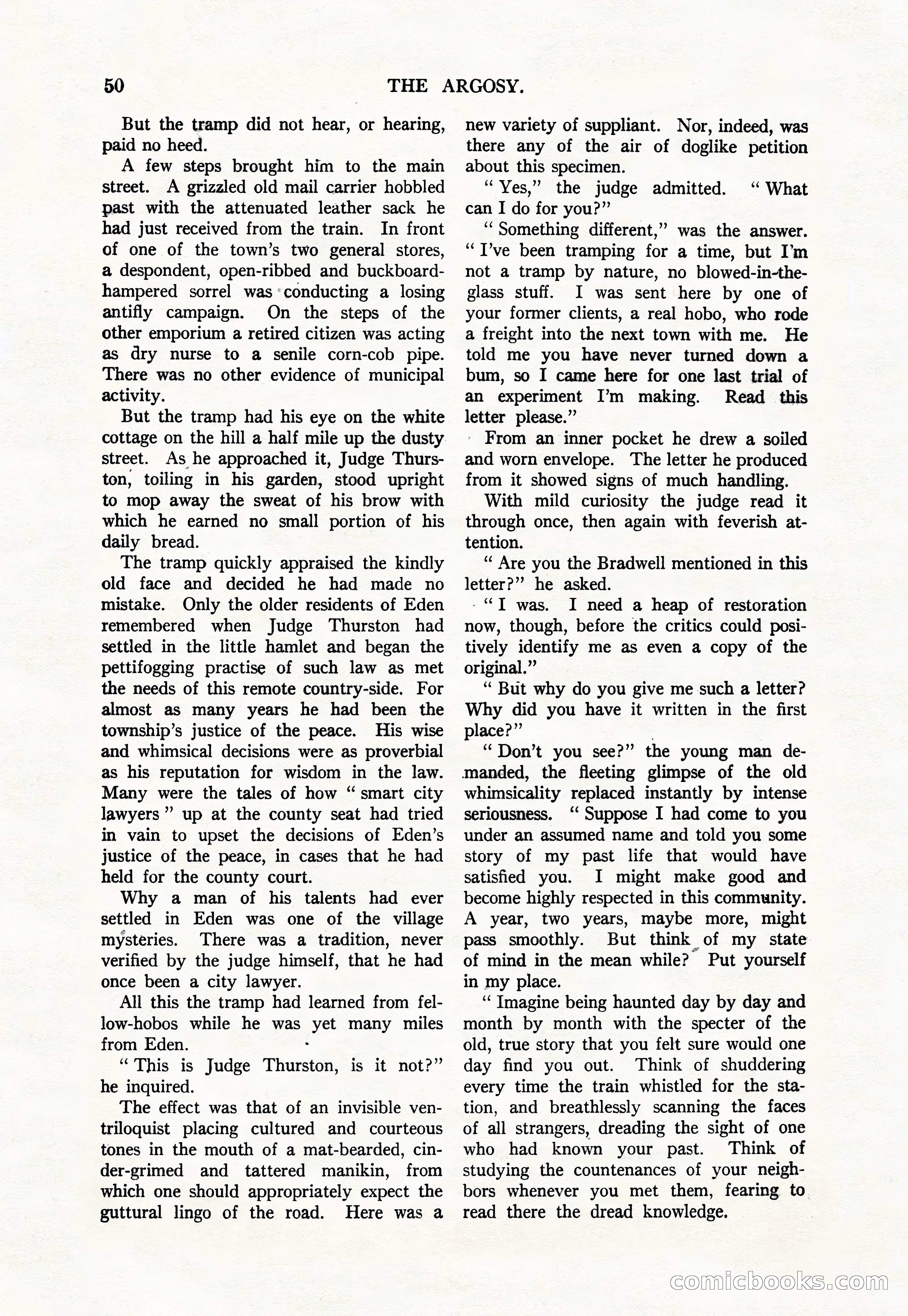 Argosy, Vol. 111, No. 1 — page 60 of 188
