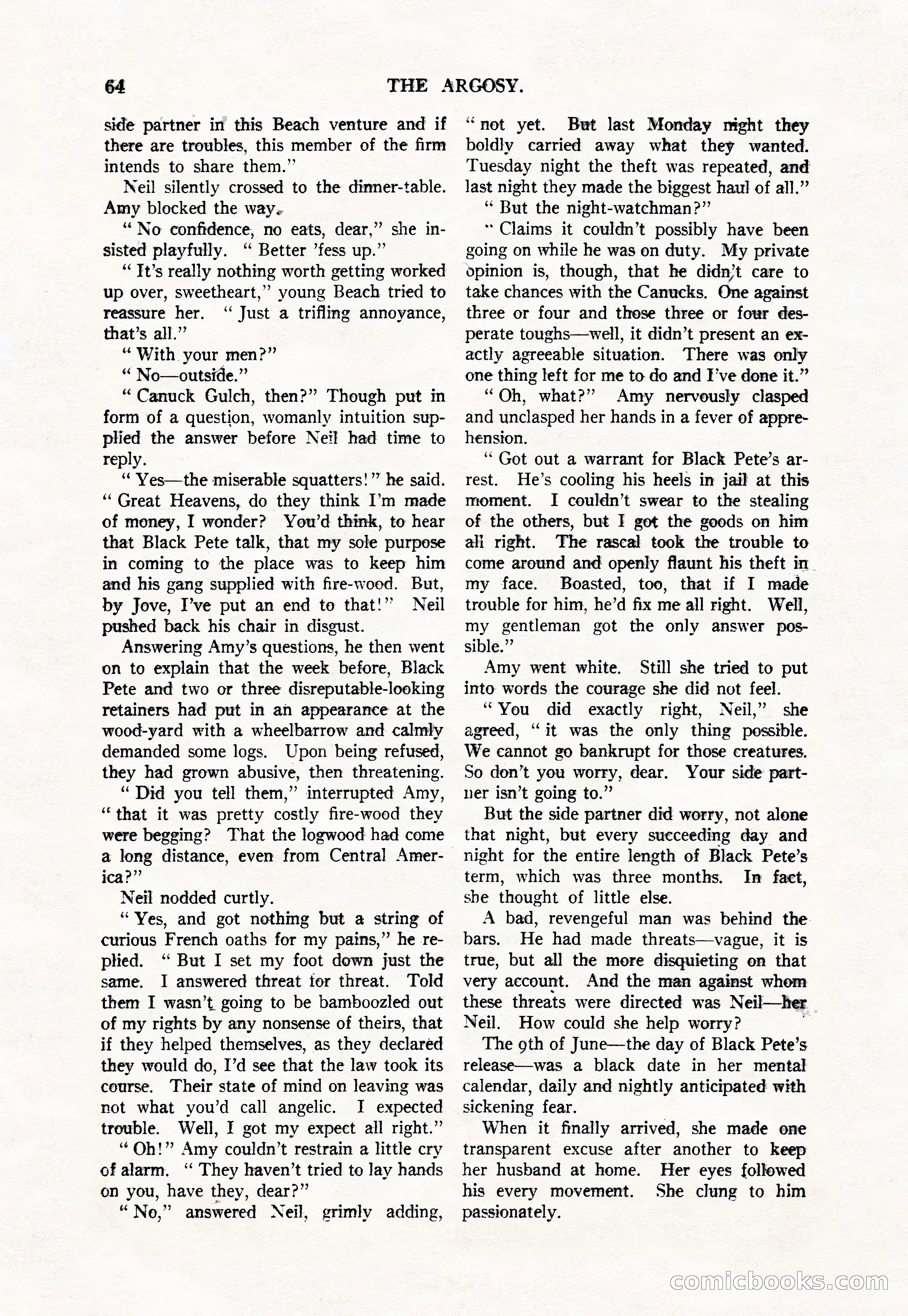 Argosy, Vol. 111, No. 1 — page 74 of 188