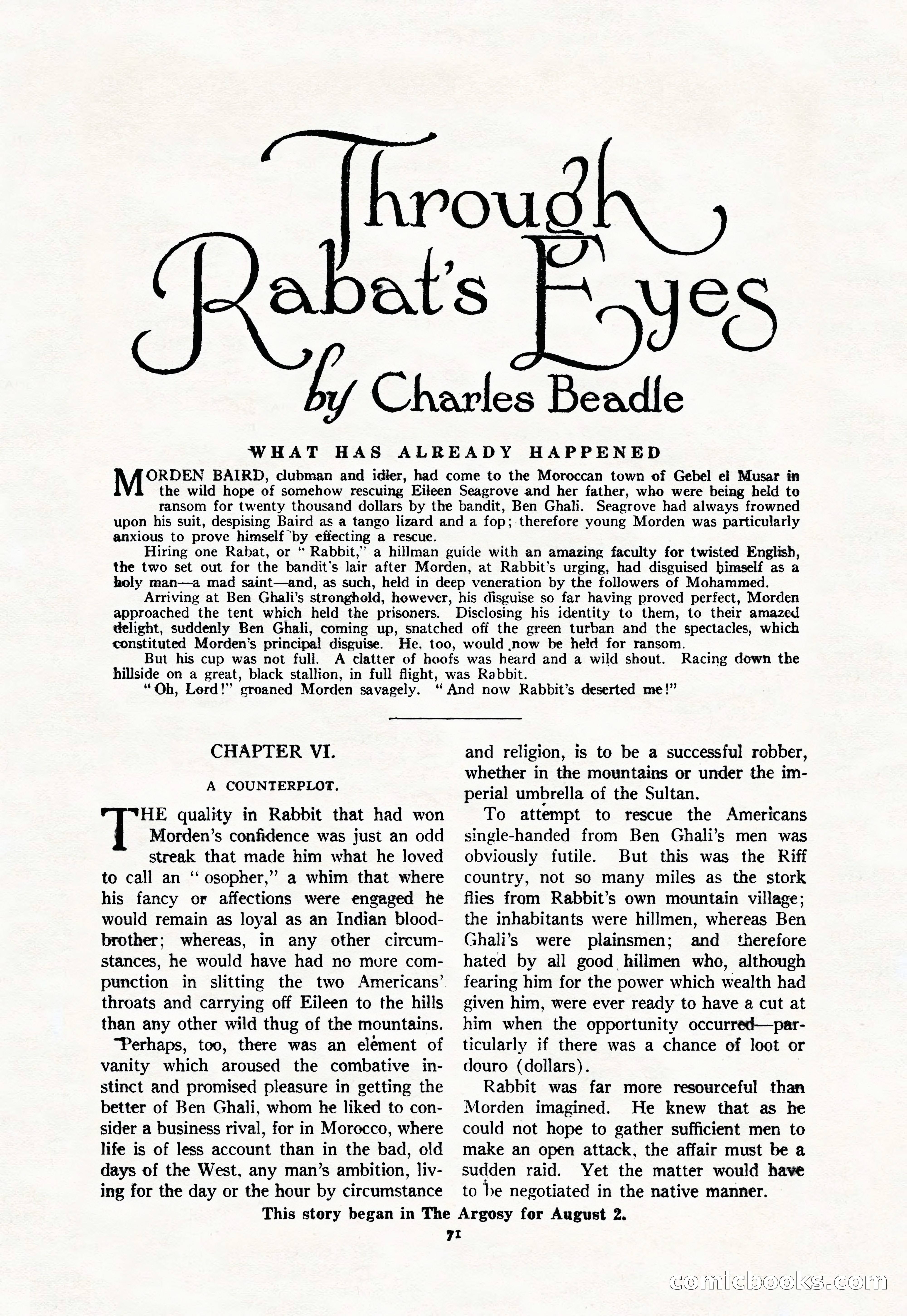 Argosy, Vol. 111, No. 1 — page 81 of 188