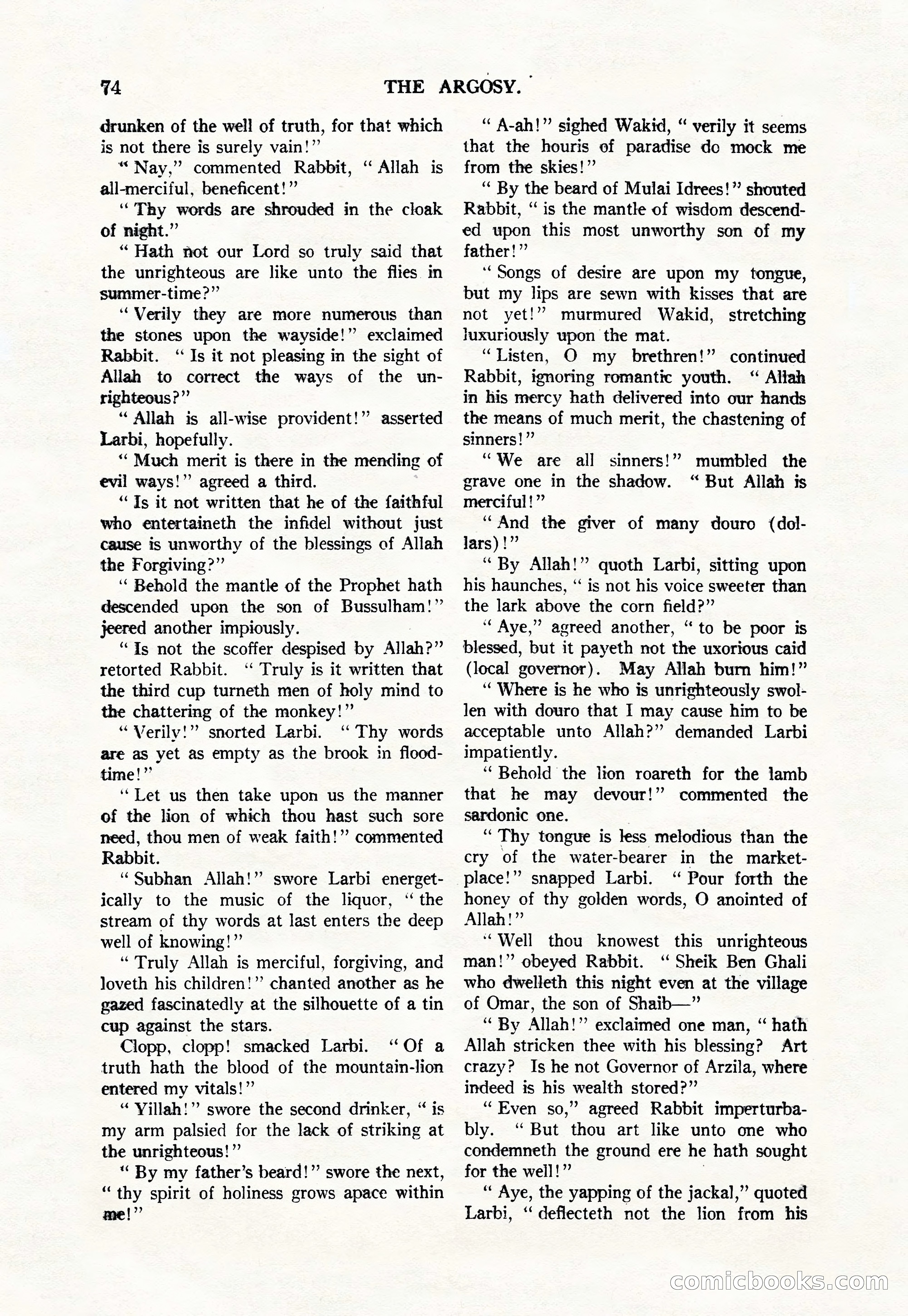 Argosy, Vol. 111, No. 1 — page 84 of 188