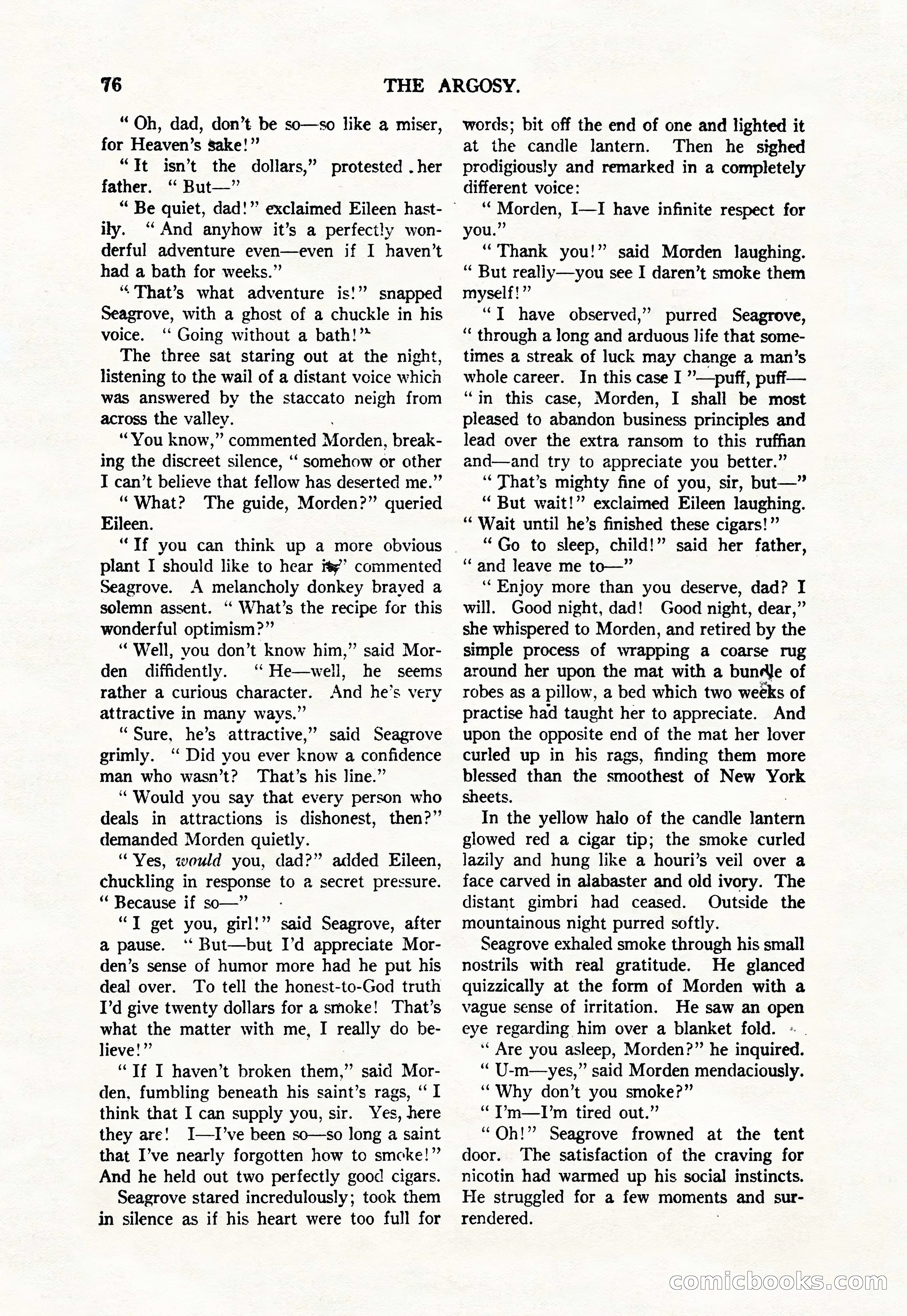 Argosy, Vol. 111, No. 1 — page 86 of 188