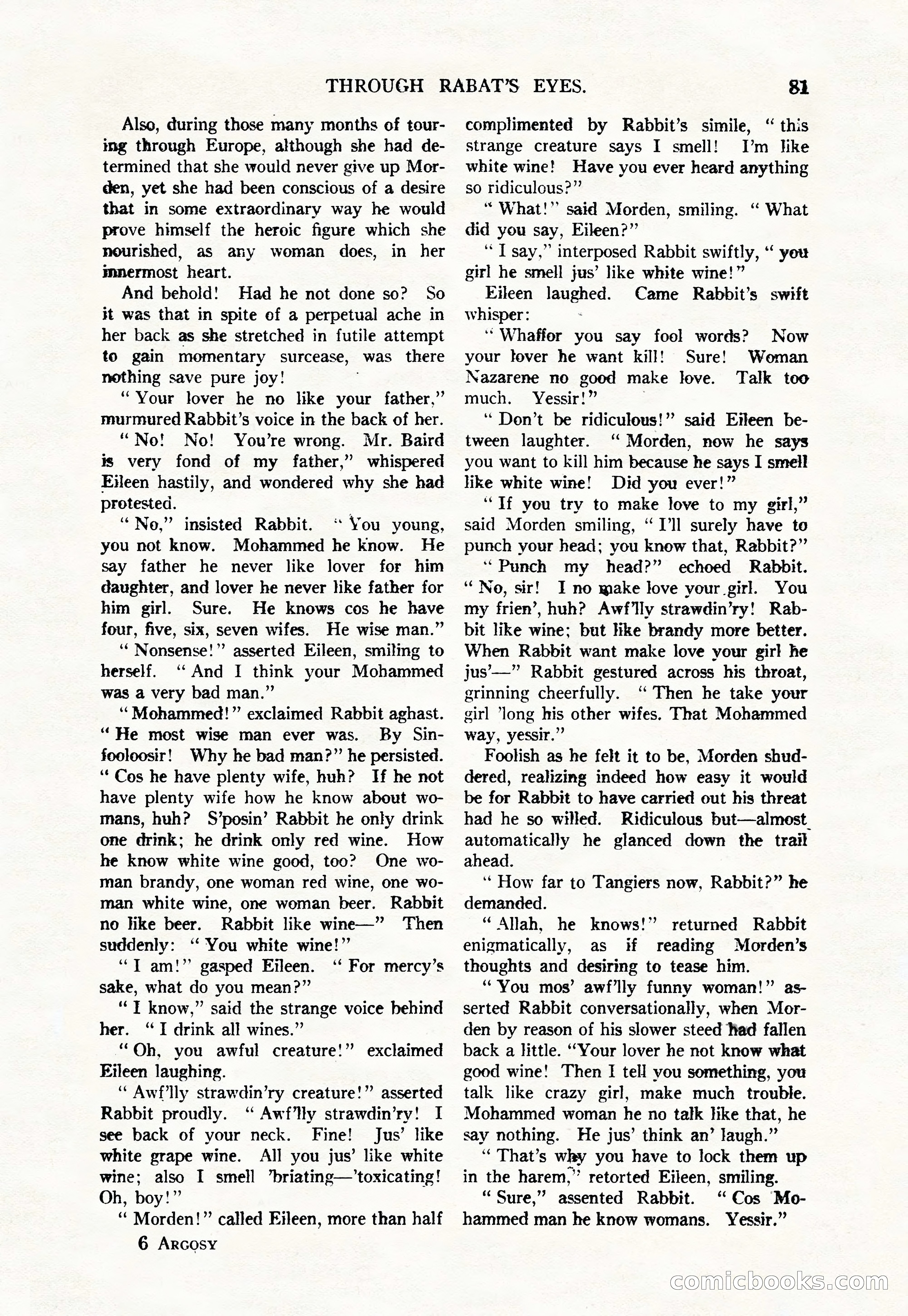Argosy, Vol. 111, No. 1 — page 91 of 188