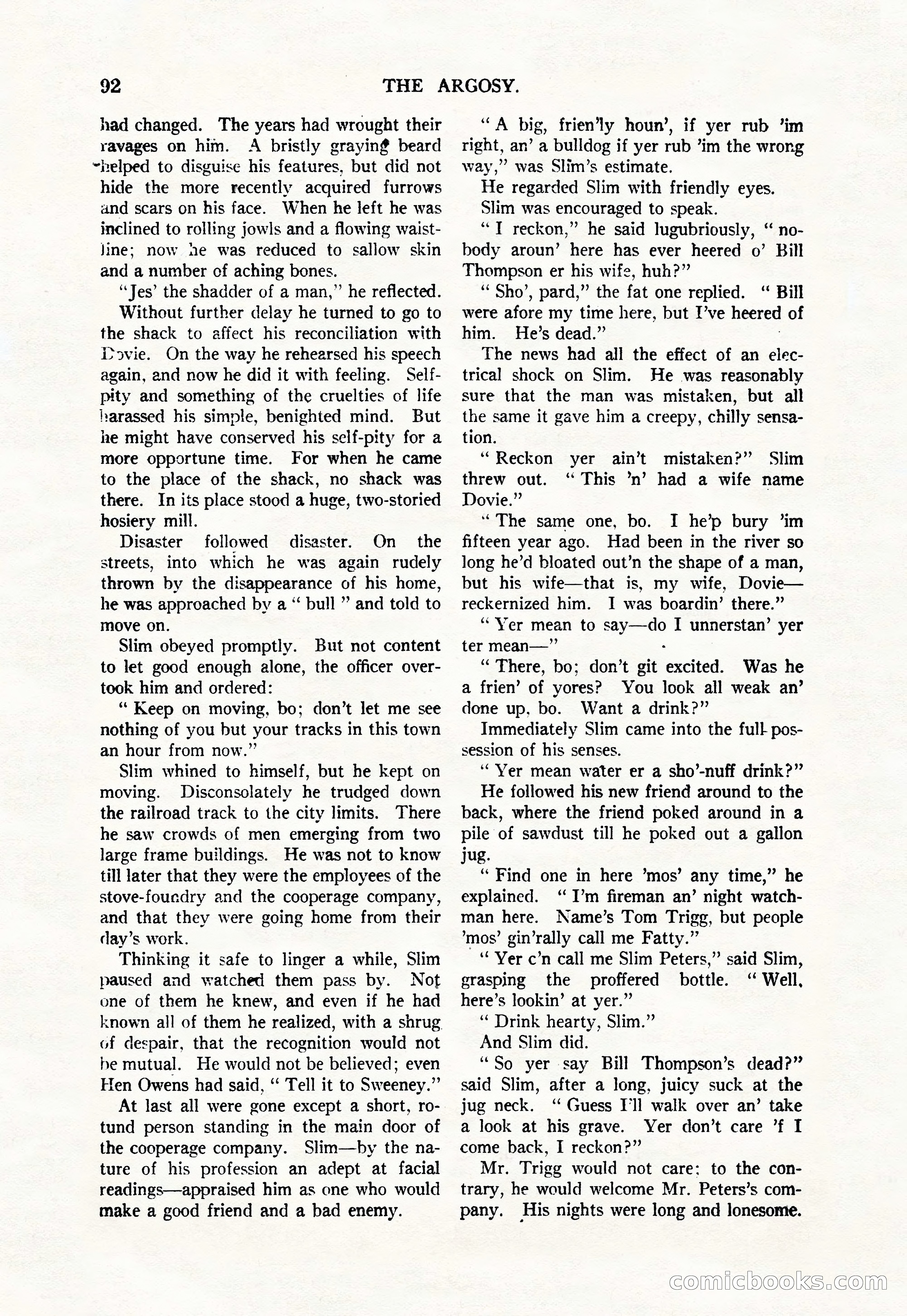 Argosy, Vol. 111, No. 1 — page 102 of 188